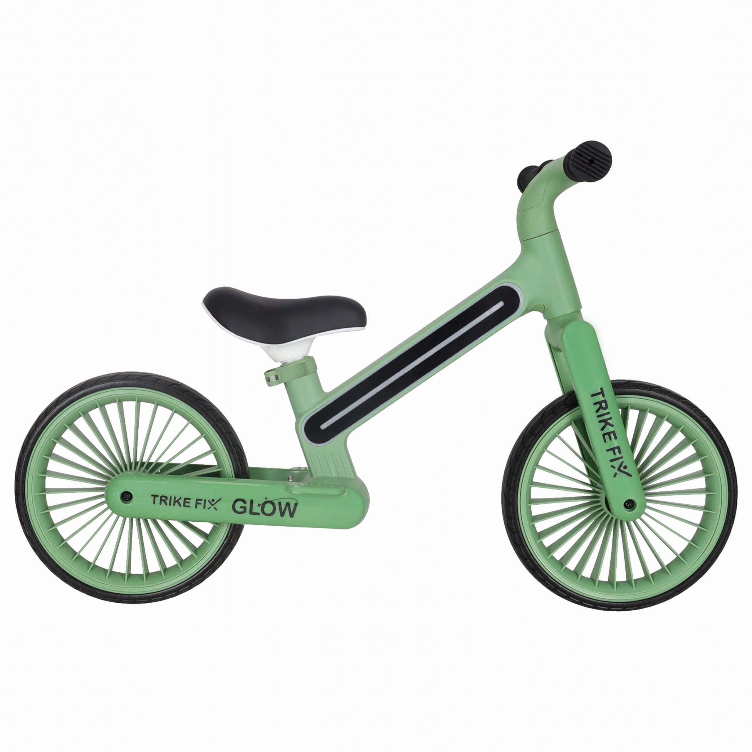 CHILDREN'S BALANCE BIKE TRIKE FIX GLOW LED GREEN LIGHTING FOR CHILDREN Maximum kid's weight 30 kg