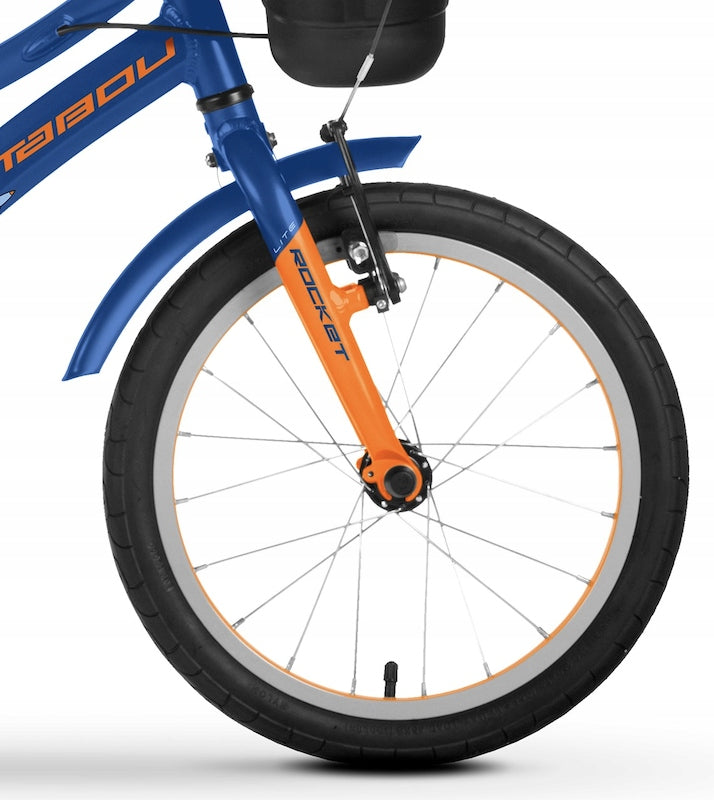 CHILDREN'S BIKE 16 INCHES FOR BOY LIGHT GUIDE SIDE WHEELS Model ROCKET LITE 16 ALU