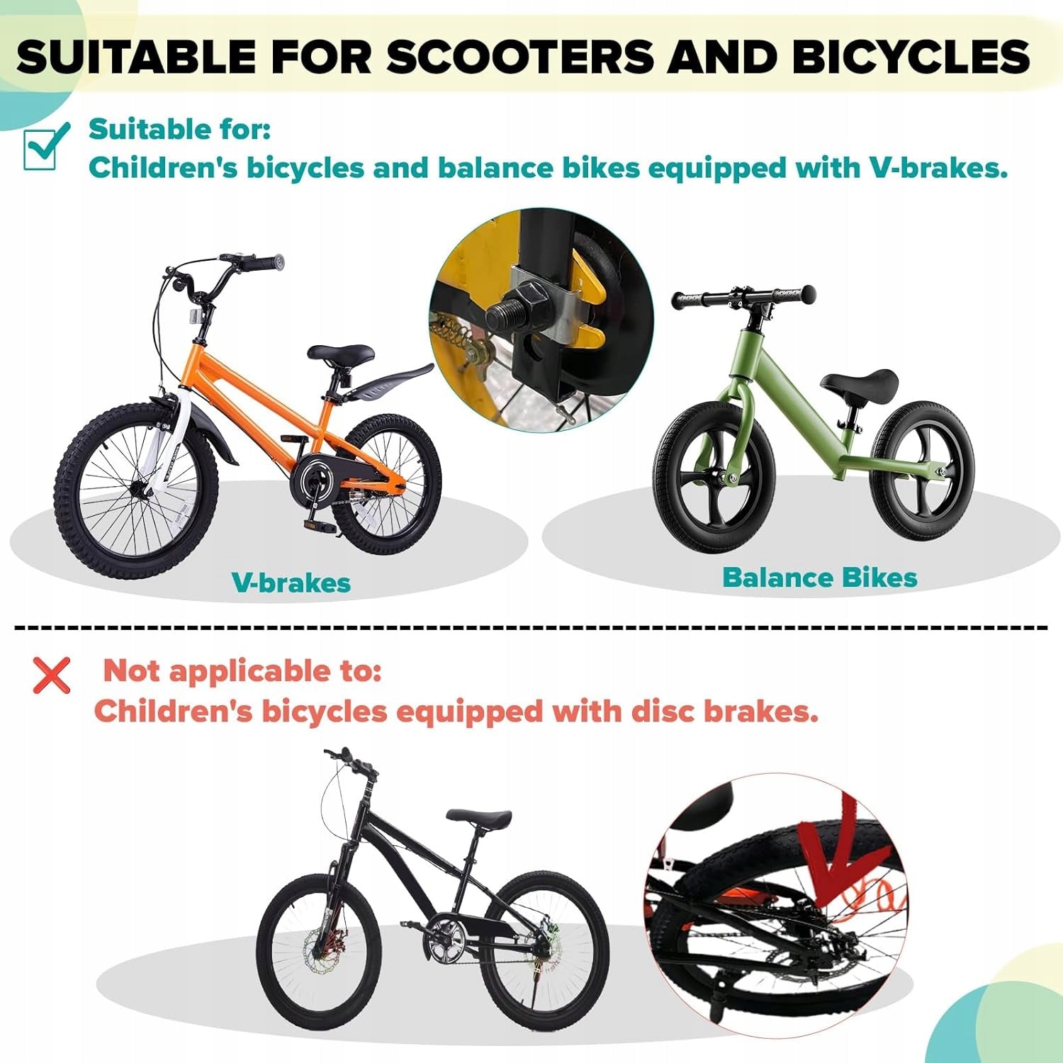 CHILDREN'S BIKE LEARNING BAR ADJUSTABLE HANDLE 50-69 cm Maximum load 30 kg