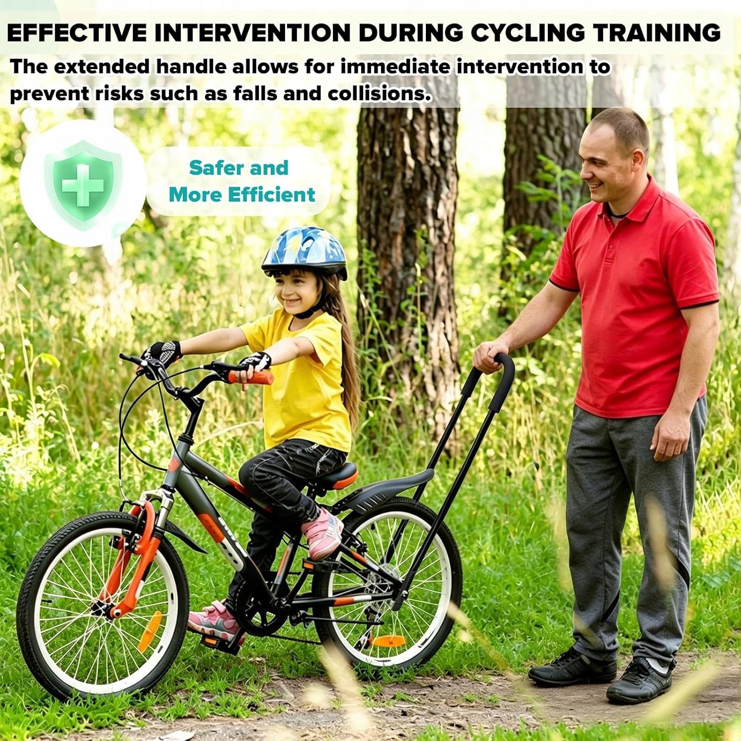 CHILDREN'S BIKE LEARNING BAR ADJUSTABLE HANDLE 50-69 cm Number of seats not applicable