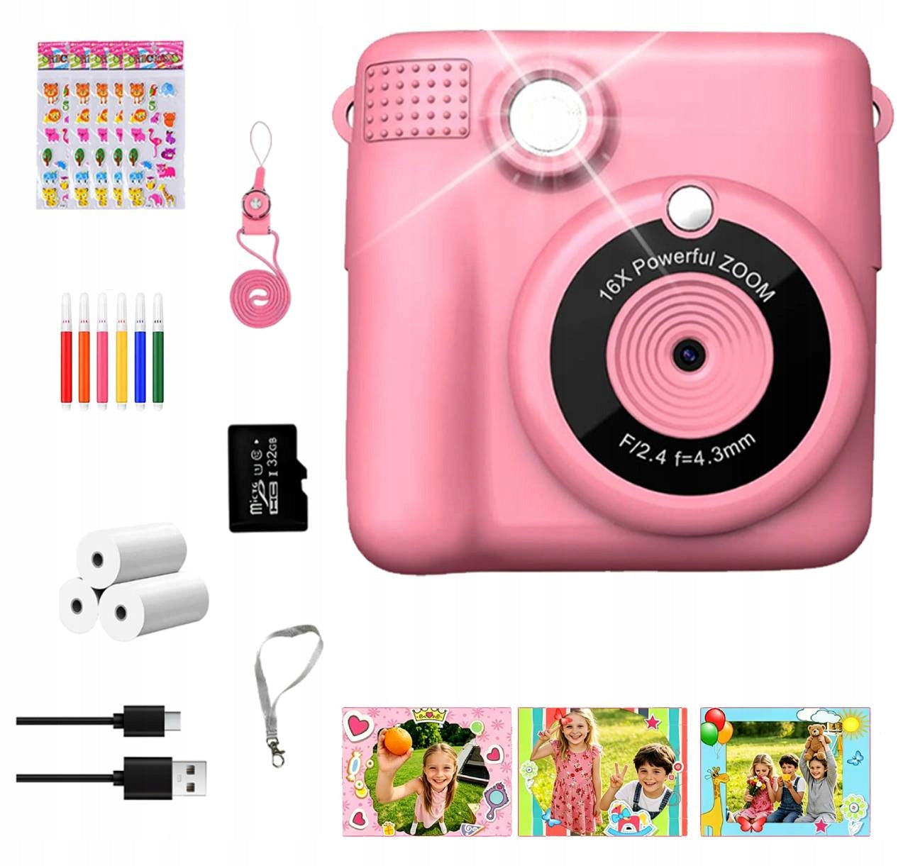 CHILDREN'S CAMERA 1080P HD + CARD 32GB Camera for children