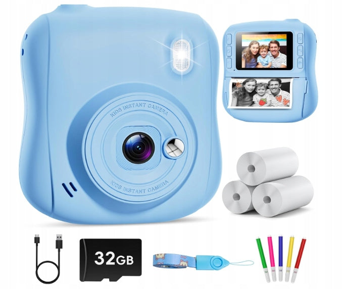 CHILDREN'S CAMERA INSTANT PHOTO DIGITAL HANGRUI 32GB 1080P