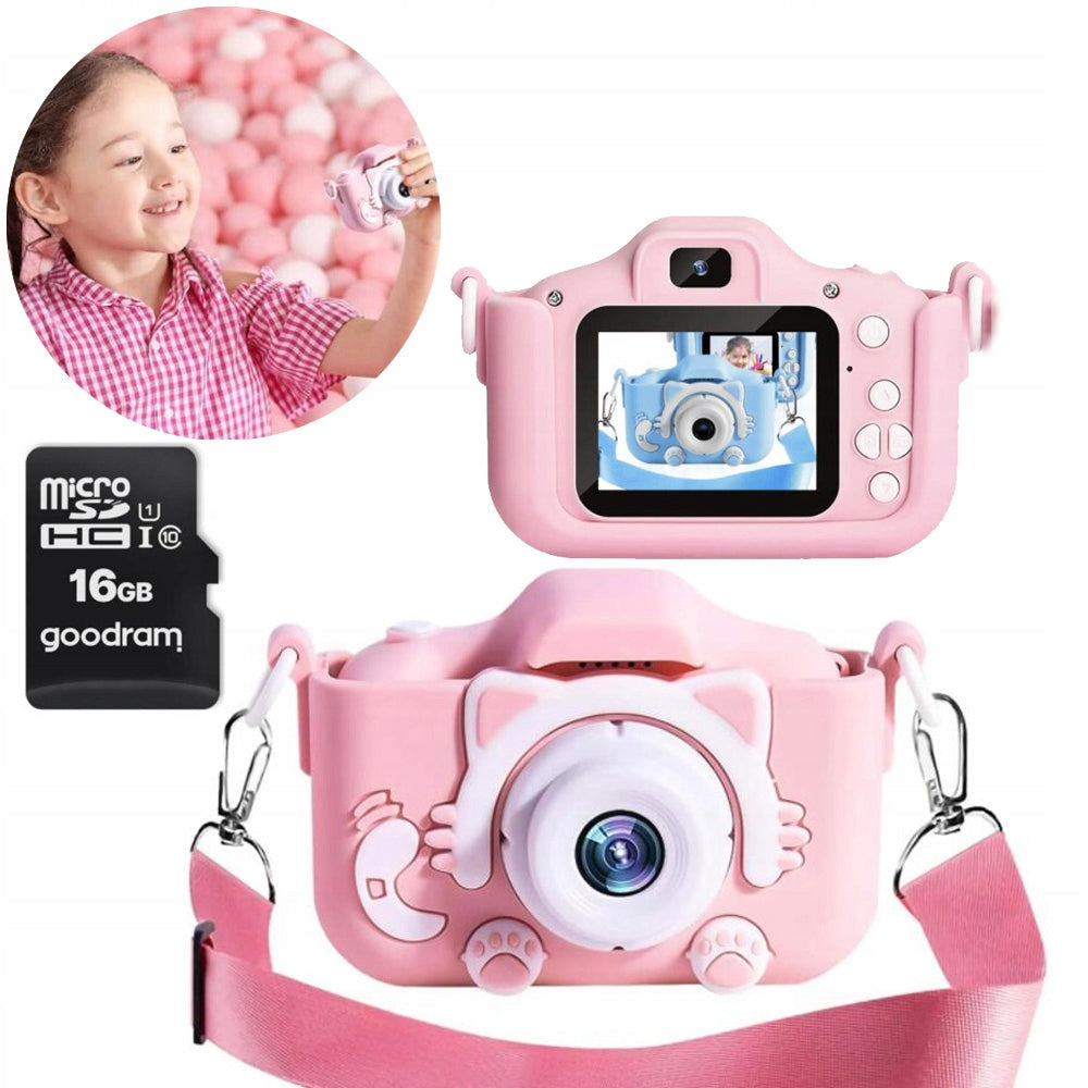 CHILDREN'S CAMERA WITH CAT, RECHARGEABLE, HD DIGITAL CAMERA Brand no brand