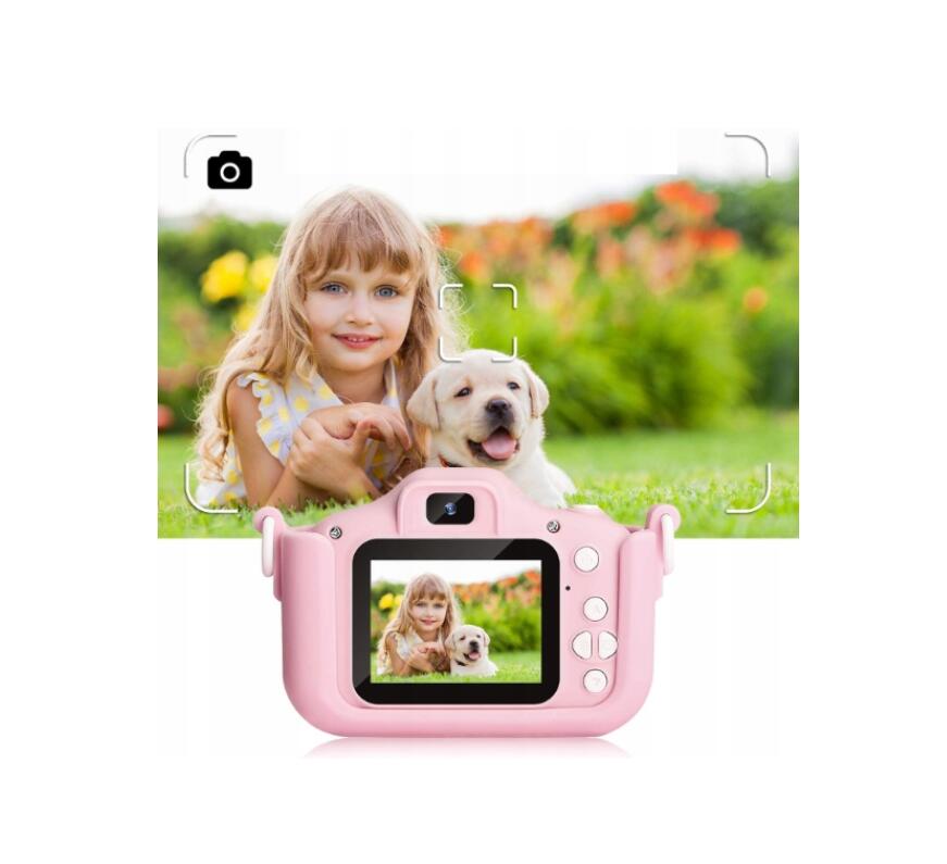 CHILDREN'S CAMERA WITH CAT, RECHARGEABLE, HD DIGITAL CAMERA Color pink