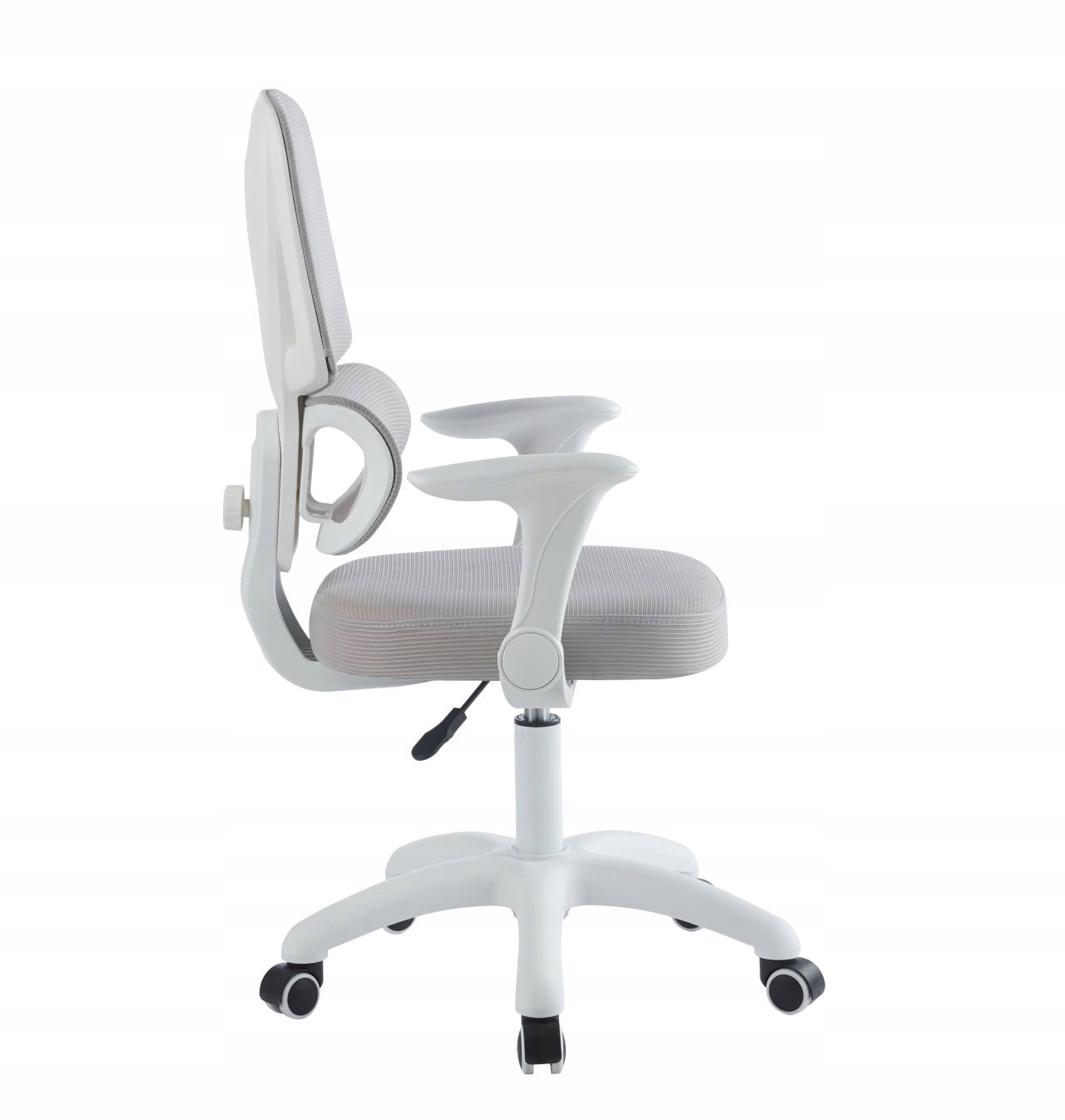 CHILDREN'S DESK CHAIR GREY WHITE SWIVEL Brand Furnitex