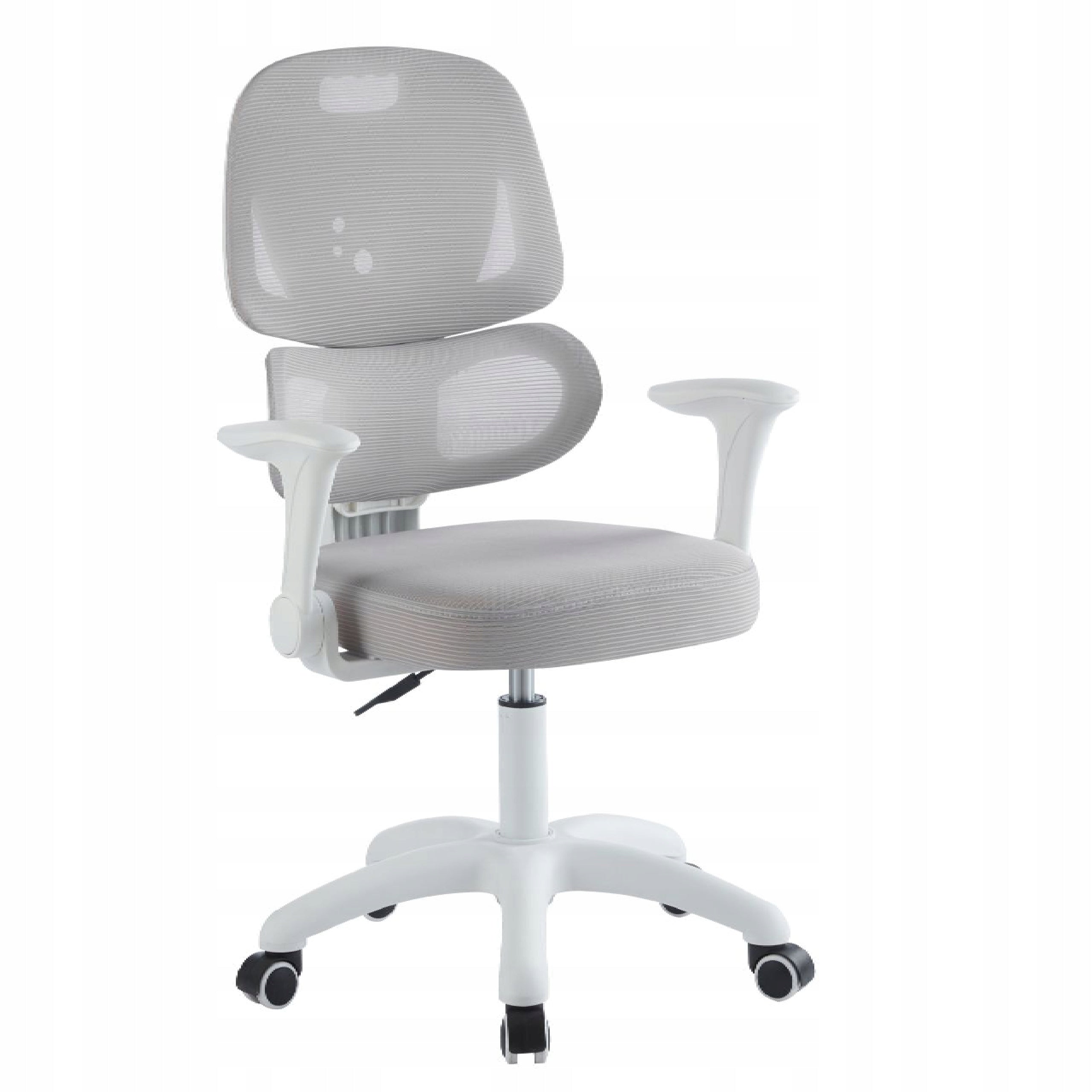CHILDREN'S DESK CHAIR GREY WHITE SWIVEL Manufacturer code FB 28-FX SZARY