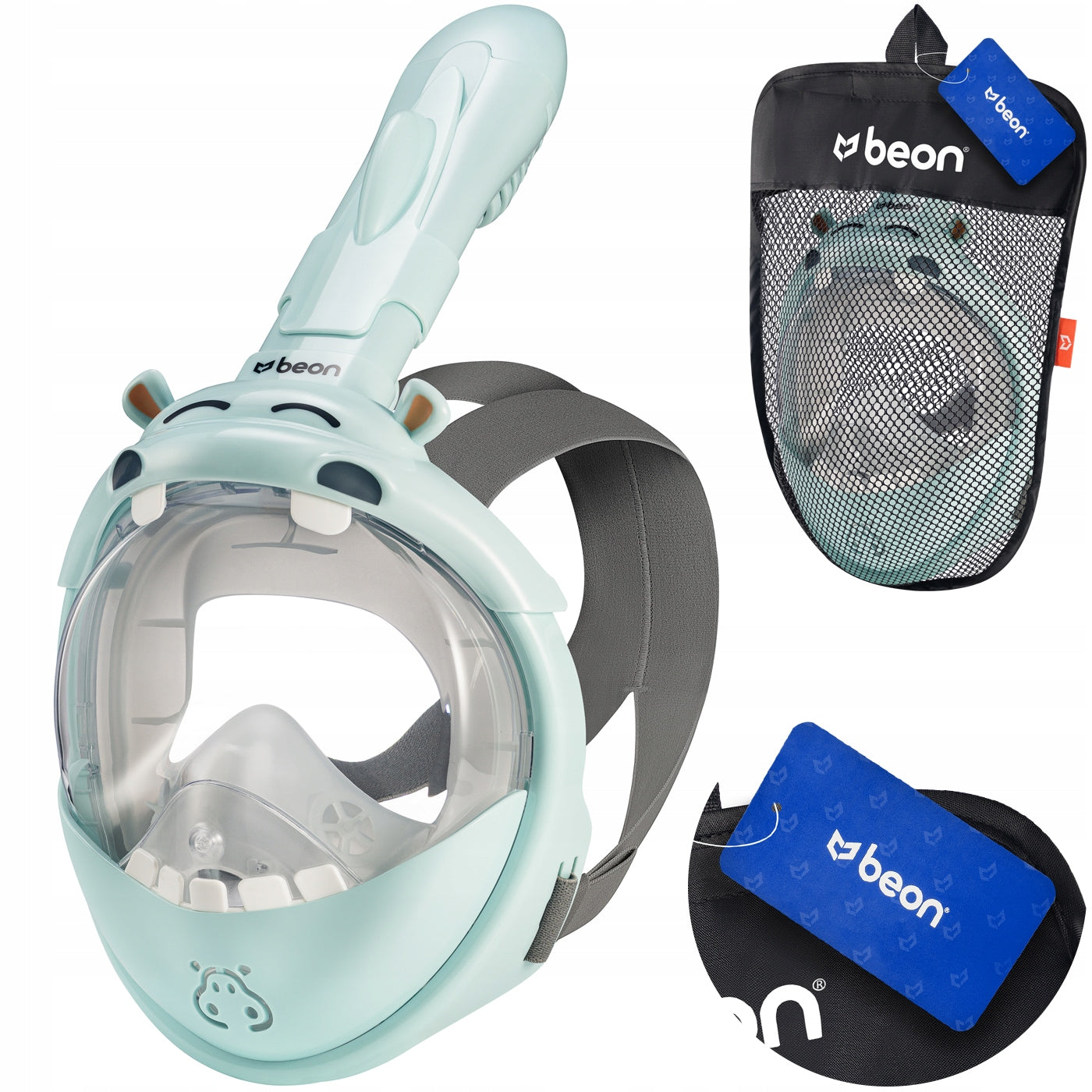CHILDREN'S DIVING MASK FULL FACE FOR SWIMMING WATER SKORKELING