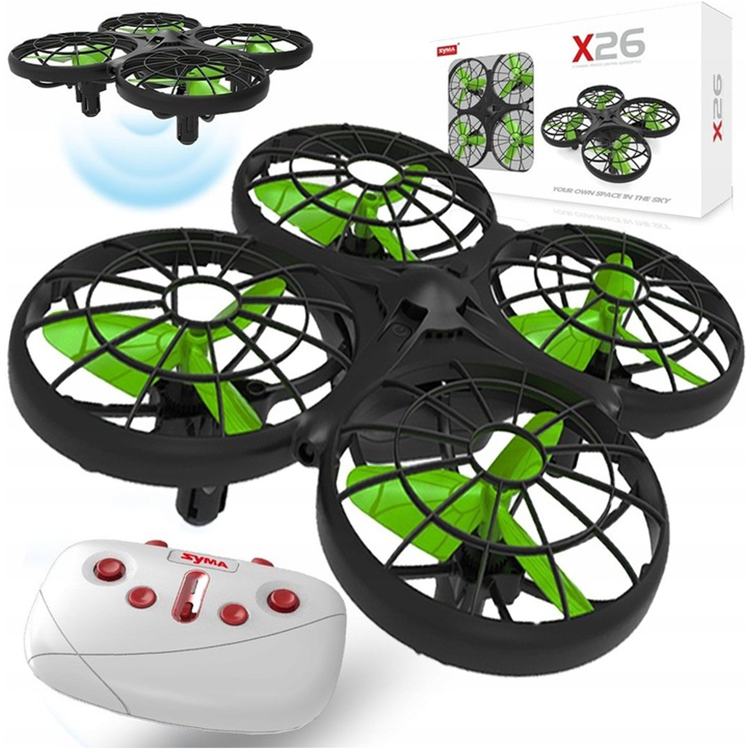 CHILDREN'S DRONE REMOTE CONTROLLED SMART SYMA X26 2.4GHz LED 3D MODE