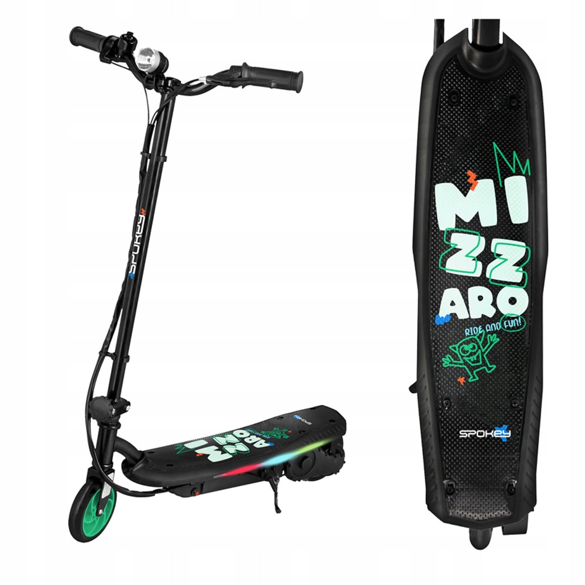 CHILDREN'S ELECTRIC SCOOTER SPOKEY FOLDING 12KM/h TO 50KG 120W