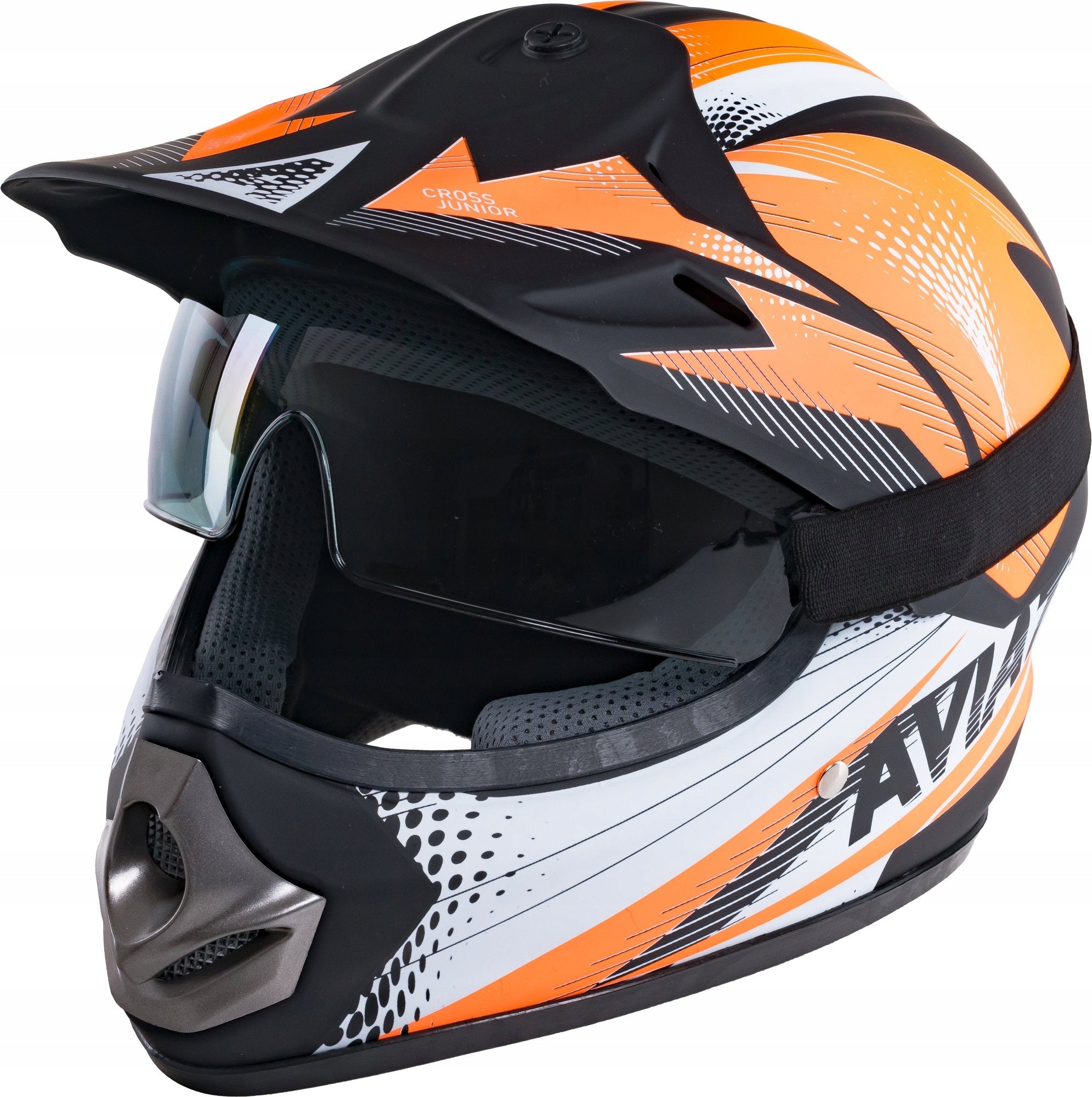CHILDREN'S ENDURO QUAD MOTORCYCLE HELMET WITH GOGGLES EAN (GTIN) 5903636630083