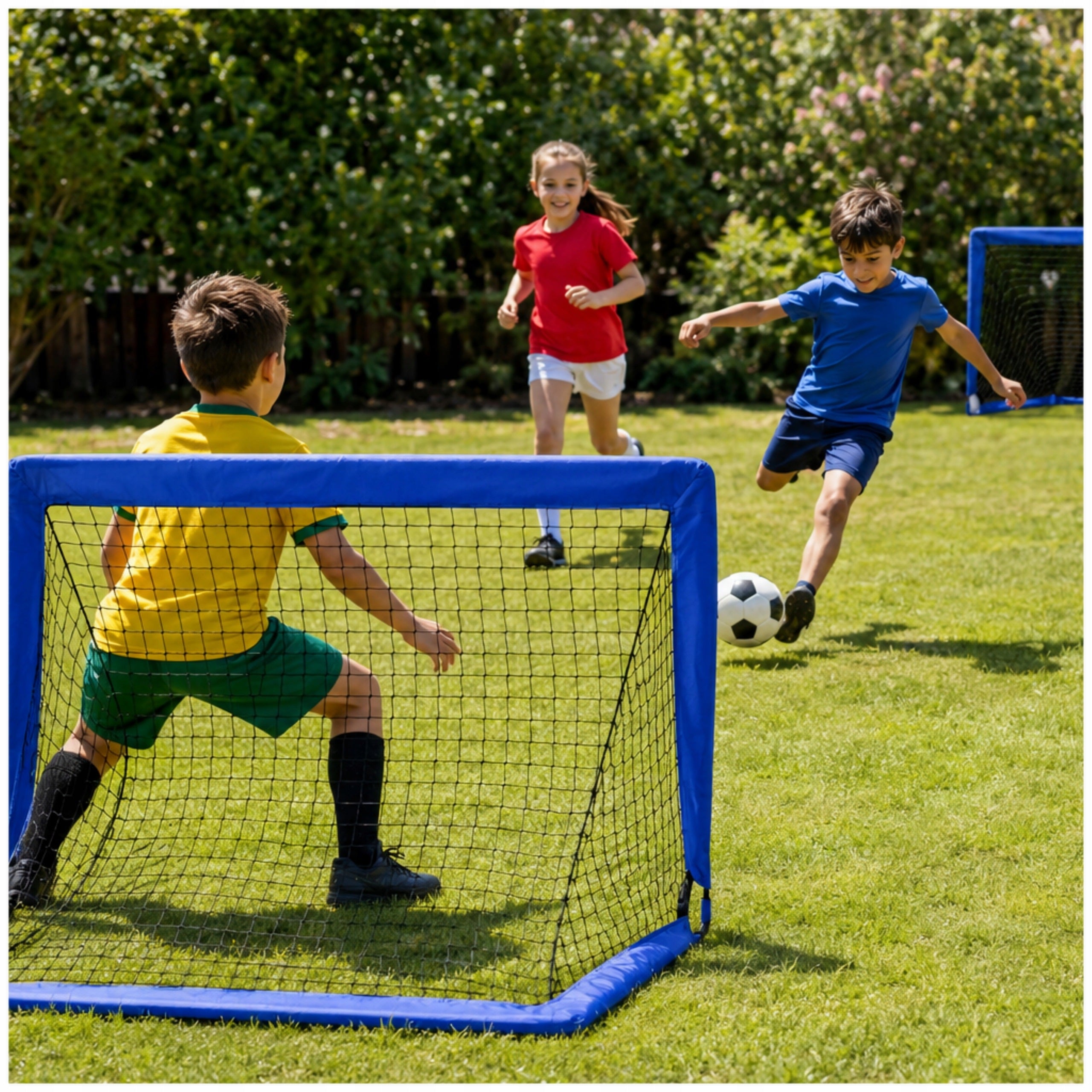 CHILDREN'S FOOTBALL GOALS PORTABLE SET OF 2 Packaging status original
