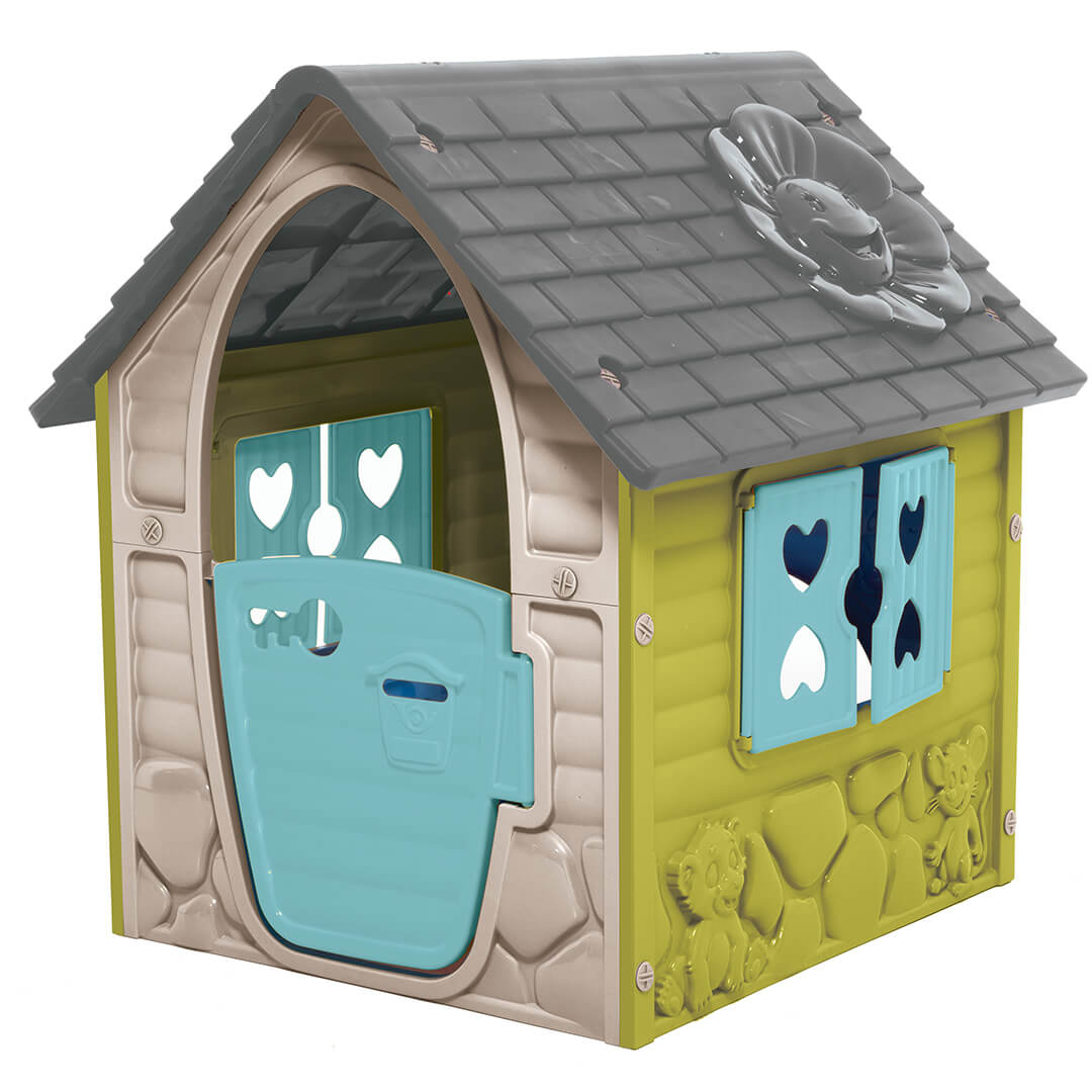 CHILDREN'S GARDEN COTTAGE LARGE OPENING DOORS, SHUTTERS COTTAGE FOR GARDEN