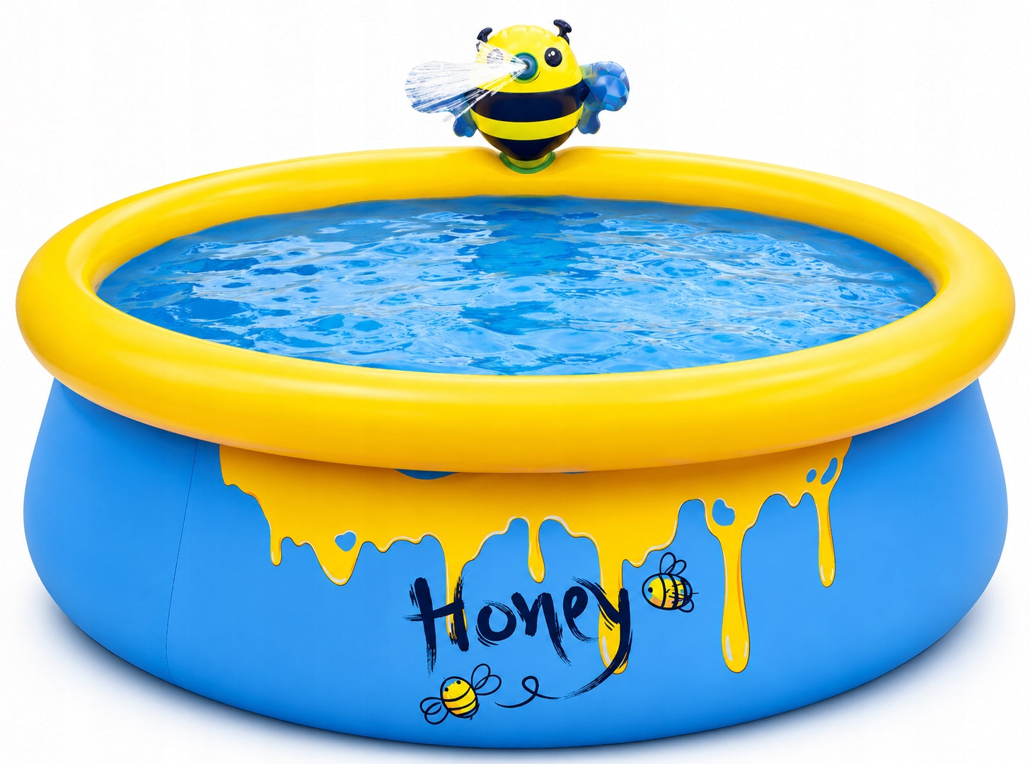 CHILDREN'S GARDEN POOL INFLATABLE CIRCLE WITH SHOWER BEE 150x42 CM Height 42 cm