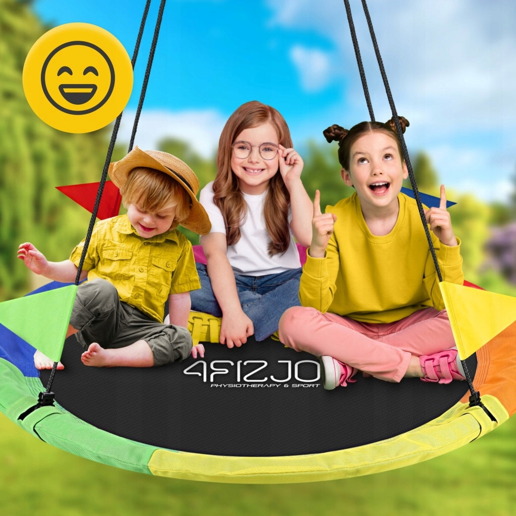CHILDREN'S GARDEN SWING HANGING COLORFUL FOR GARDEN HOUSE STRONG Kind hanging