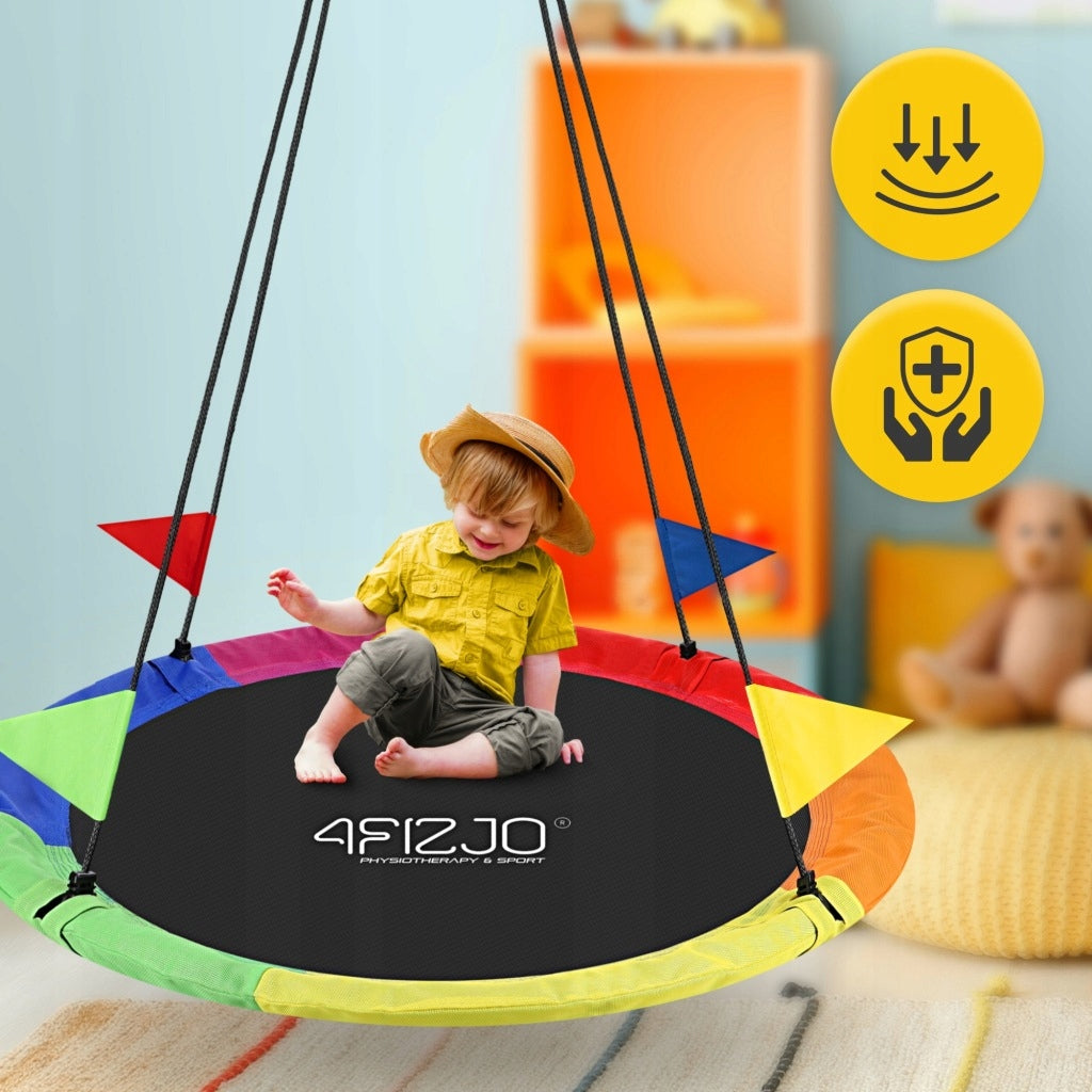 CHILDREN'S GARDEN SWING HANGING COLORFUL FOR GARDEN HOUSE STRONG Manufacturer code MIX-120