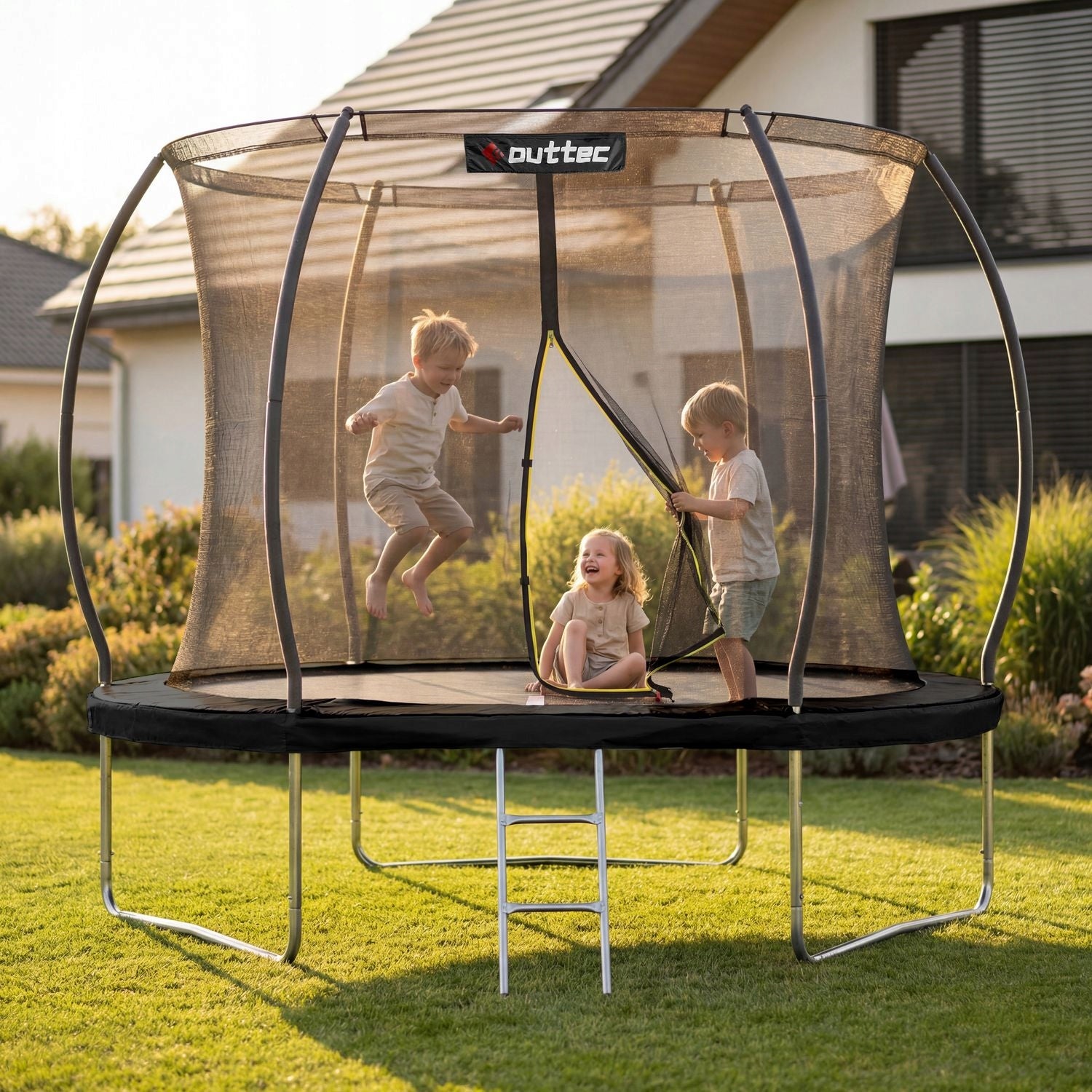 CHILDREN'S GARDEN TRAMPOLINE 244 CM 8FT PUMPKIN INDOOR NET OUTTEC Manufacturer code 252CM8FTPUMPKIN