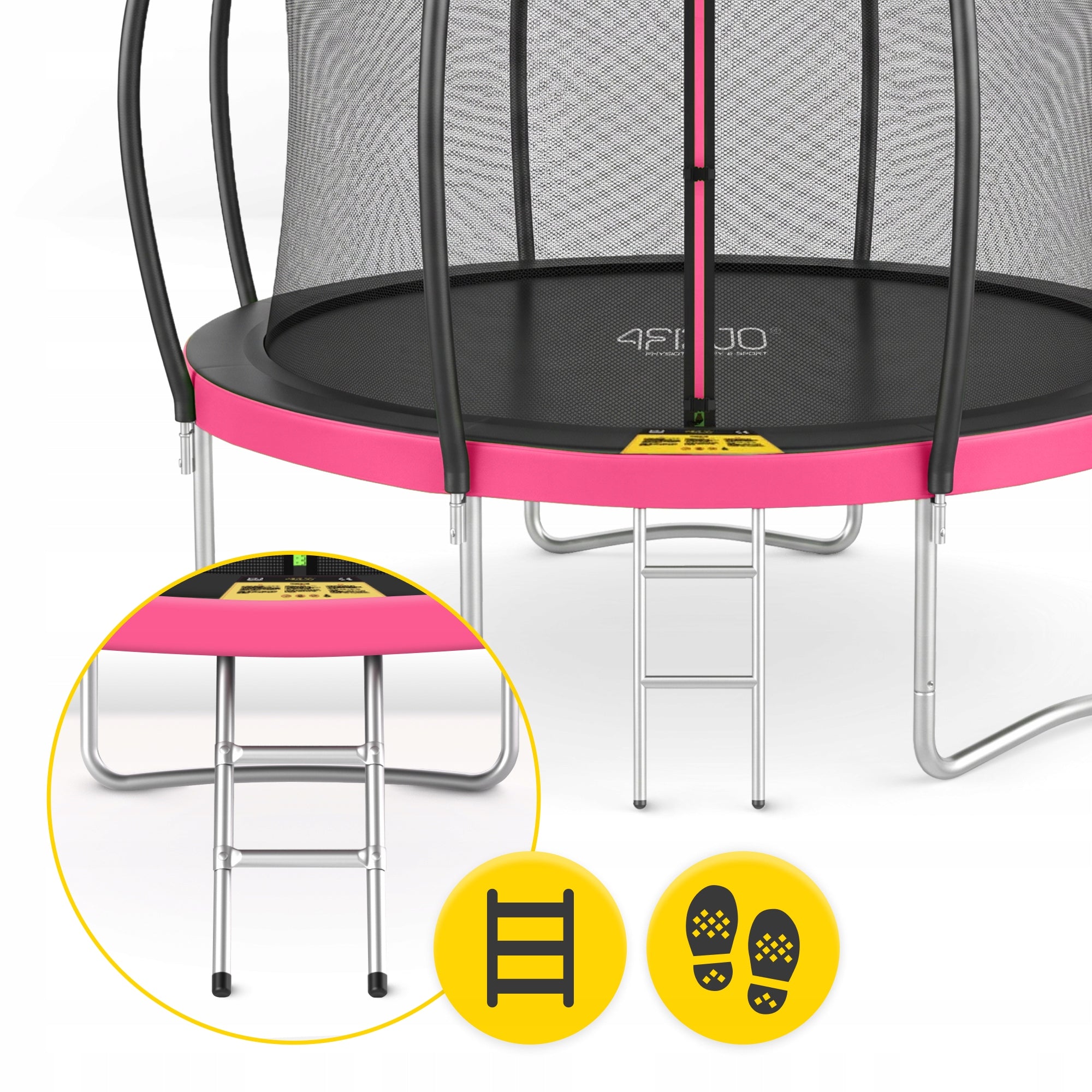 CHILDREN'S GARDEN TRAMPOLINE HOME INDOOR MESH LADDER 10 FT 305 Number of springs/ropes 54