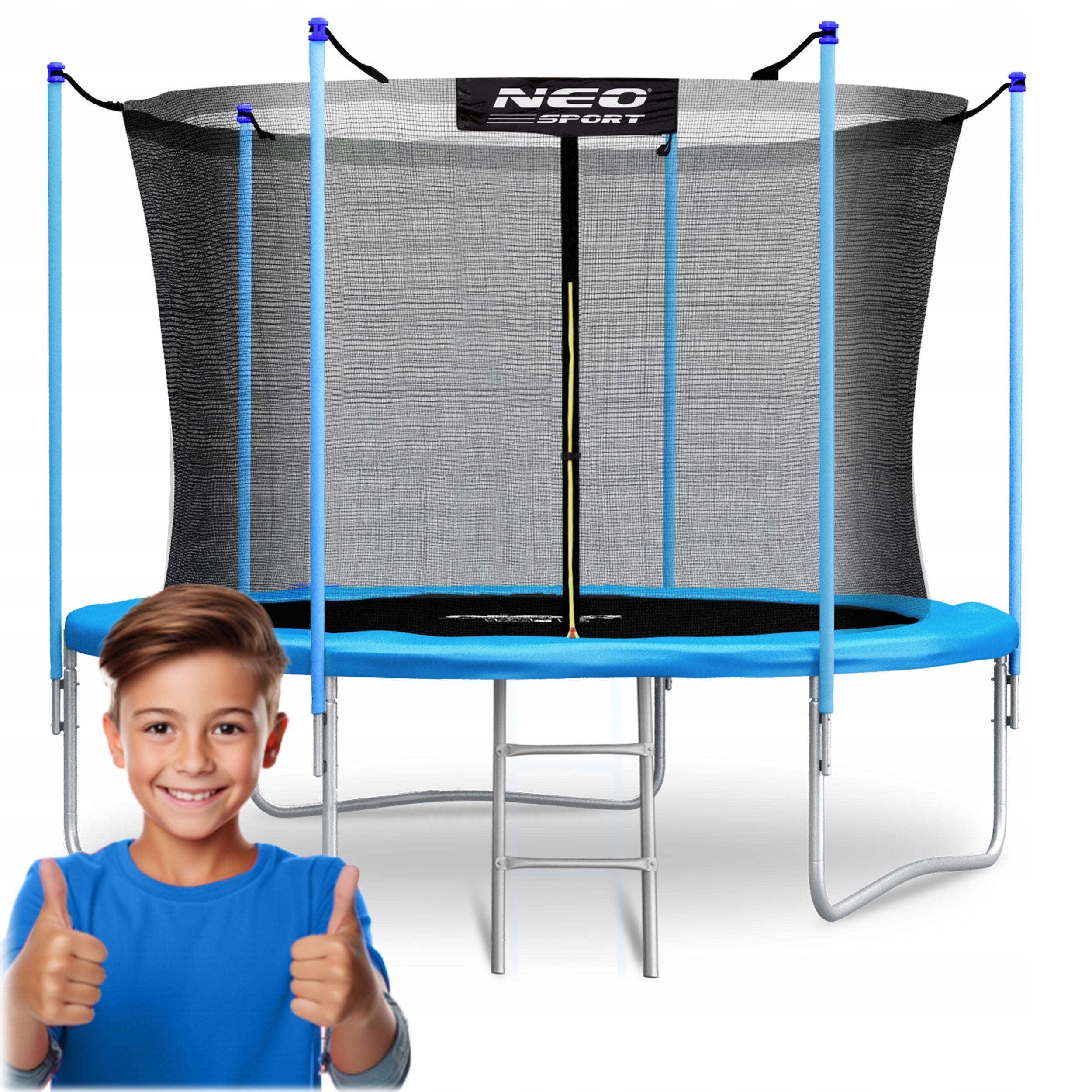 CHILDREN'S GARDEN TRAMPOLINE LADDER INNER MESH 6ft SAFE
