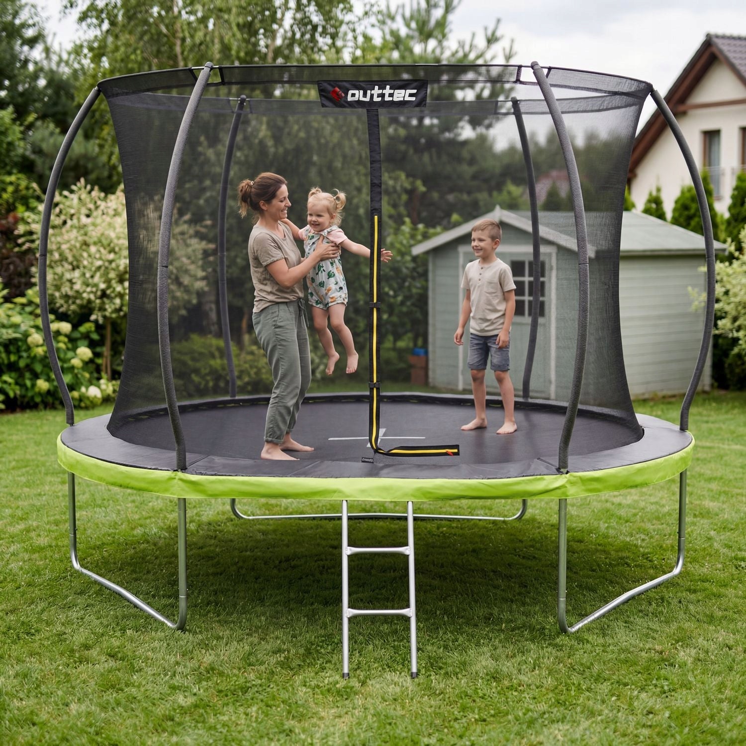 CHILDREN'S GARDEN TRAMPOLINE PUMPKIN 305 CM 10FT INDOOR NET OUTTEC Character/Title none