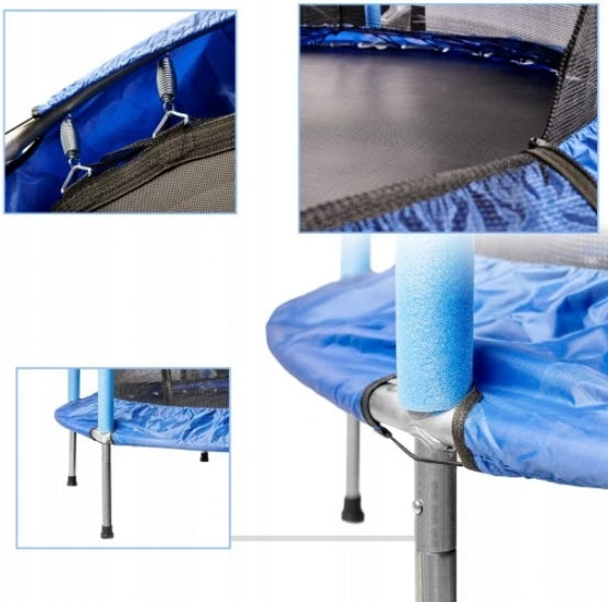 CHILDREN'S GARDEN TRAMPOLINE SAFETY NET 140CM OUTSIDE INSIDE Total height 110 cm