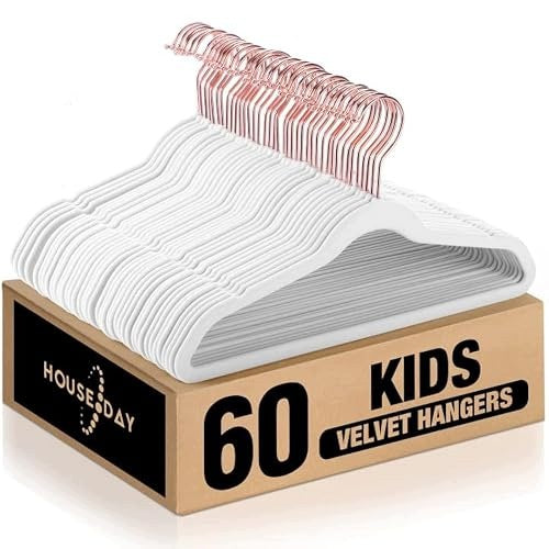 CHILDREN'S HANGERS VELVET NON-SLIP 60 PCS FOR CLOTHES FOR HOME Brand no brand