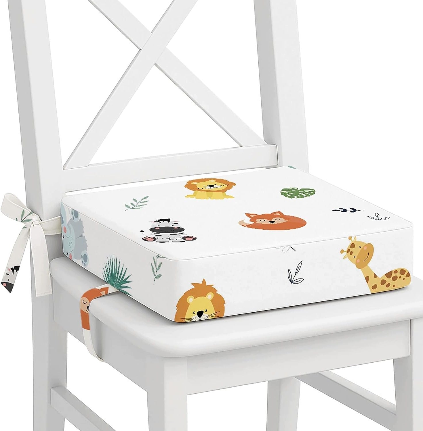 CHILDREN'S HIGH CHAIR CUSHION 32X32X8 CM WITH NON-SLIP COVER