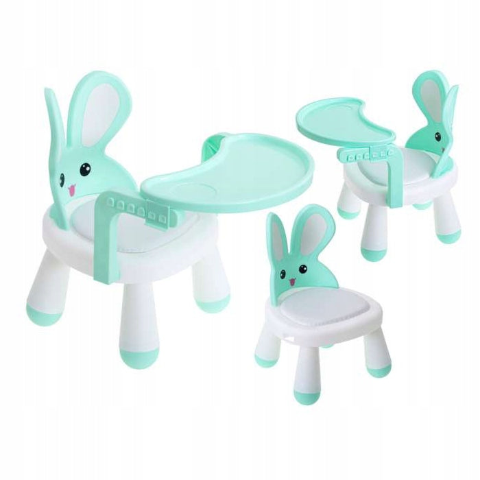 CHILDREN'S HIGH CHAIR TRAY PLAY TABLE FOLDING MINT