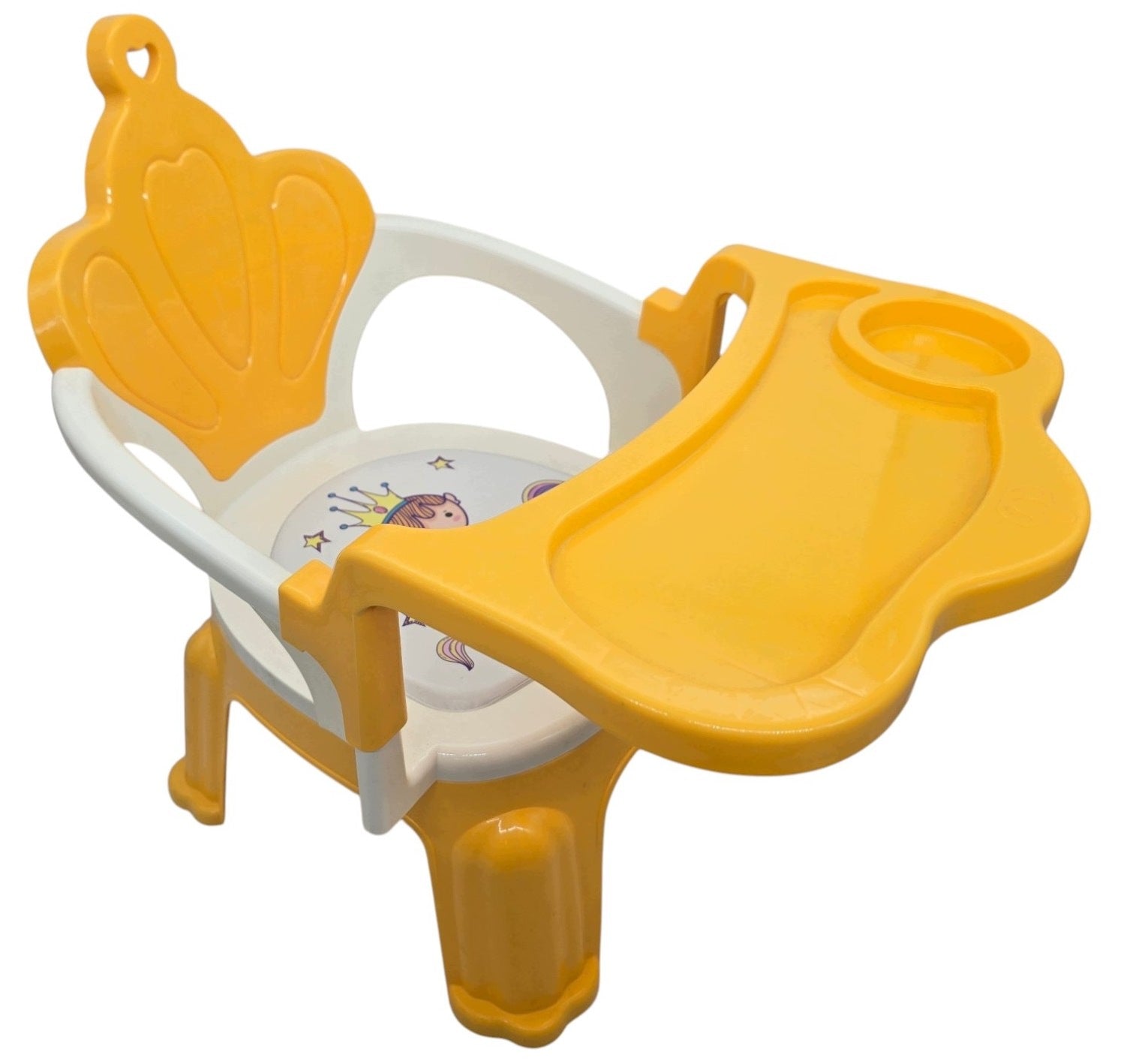 CHILDREN'S HIGH CHAIR WITH TRAY CROWN UNISEX CHILDREN'S Packaging status original