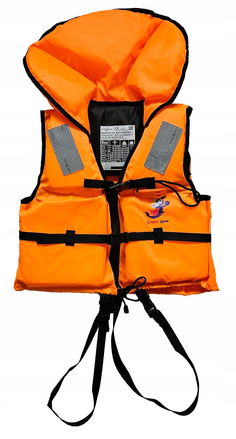 CHILDREN'S LIFE JACKET FOR WATER LIFE VEST KAYAK BOAT 30-40KG 50N Brand Scorpio Kayak