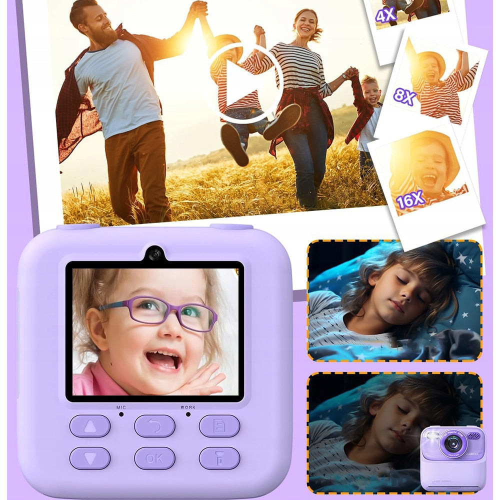CHILDREN'S PHOTO CAMERA FOR PHOTOS WITH COLOR FILTERS AND 20 FRAMES Model Natychmiastowy aparat dla dzieci