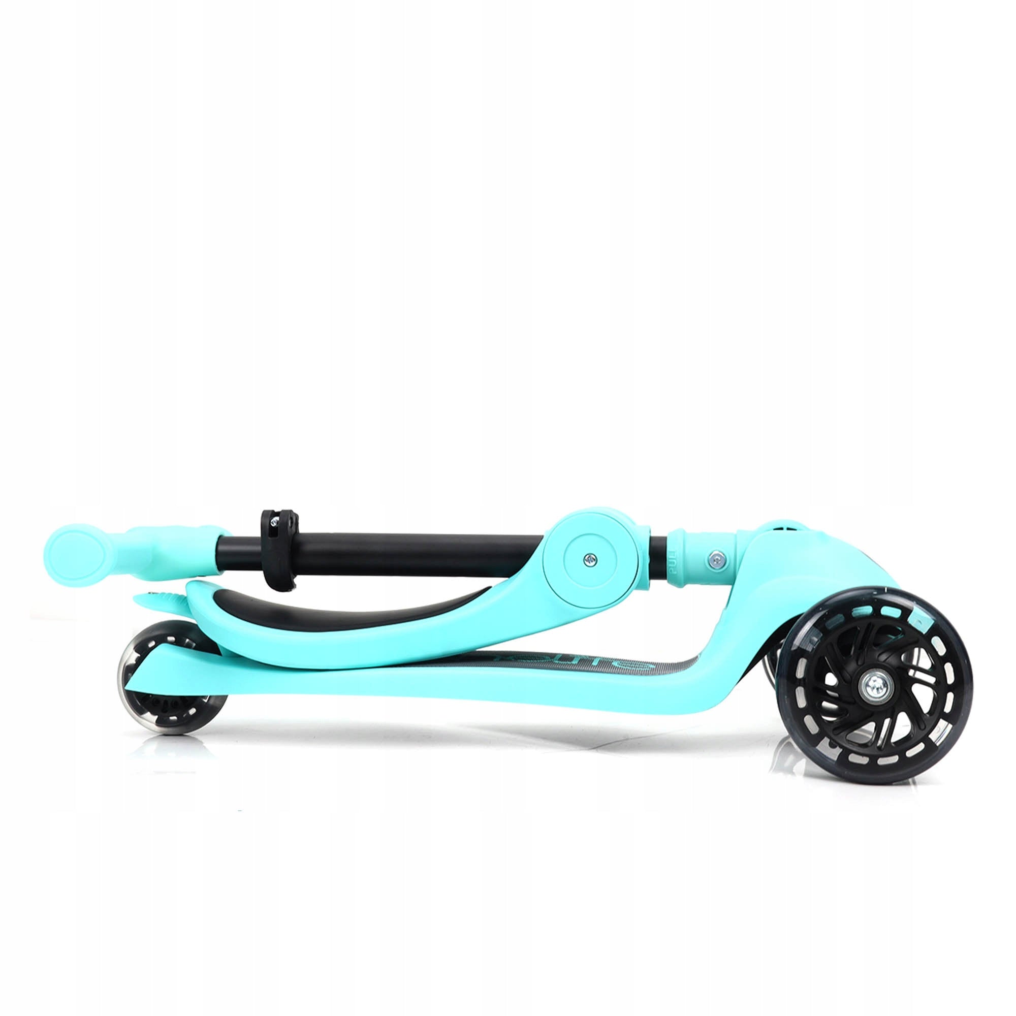 CHILDREN'S SCOOTER TRIPLE TURQUOISE SEAT LED STABLE Number of wheels 3