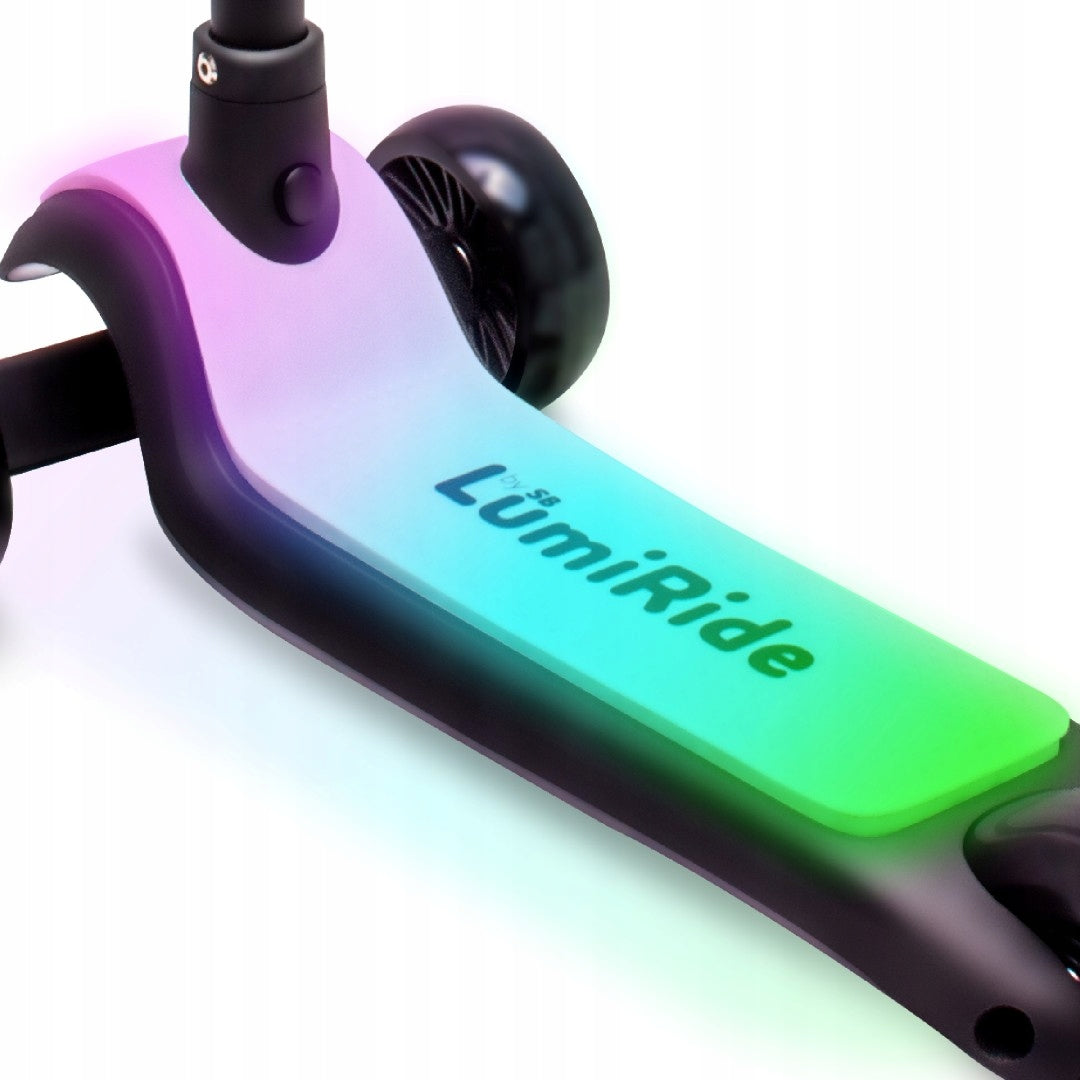 CHILDREN'S SCOOTER Tricycle Balance LED 7 Colors Folding LUMI RIDE Brand Sun Baby
