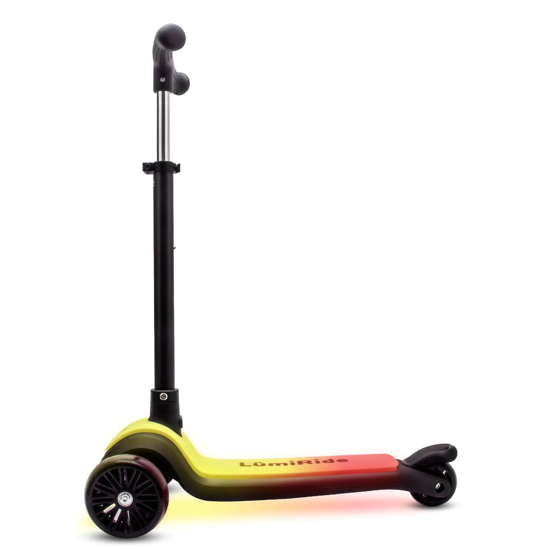 CHILDREN'S SCOOTER Tricycle Balance LED 7 Colors Folding LUMI RIDE Kind tri-wheeled