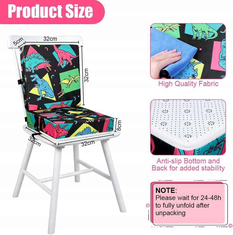 CHILDREN'S SEAT ELEVATION CUSHION ANTI-SLIP DINOSAUR Manufacturer code PODWYŻSZENIE SIEDZISKA DLA DZIE STREFAZAKUPÓW