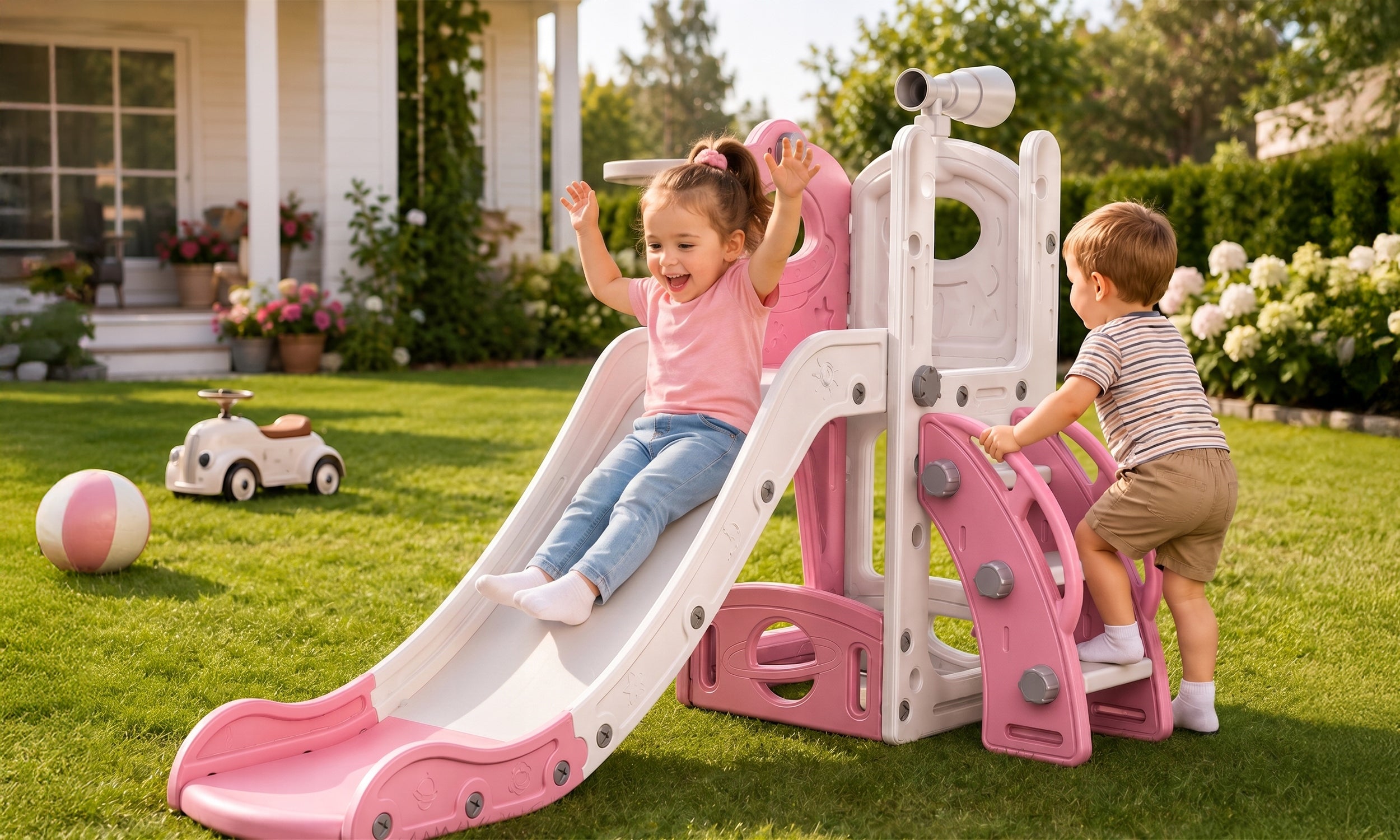 CHILDREN'S SLIDE GARDEN SLIDE 165cm HOME SQUARE TOYS SLIDE Packaging status original