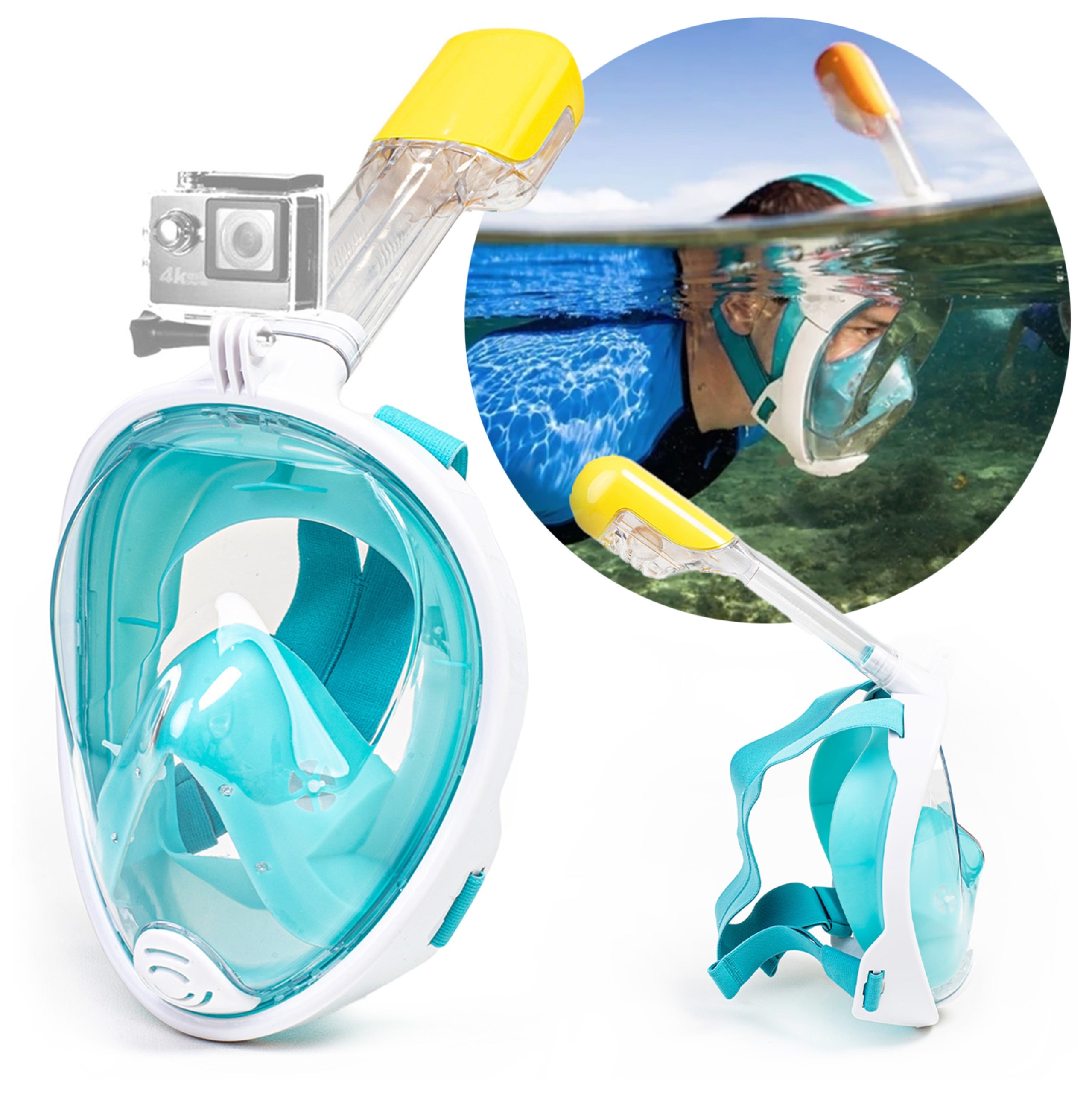 CHILDREN'S SNORKELING MASK S/M ANTIFOG DRYTOP 180 Manufacturer code Maska do snorkelingu (1 rurka) S/M