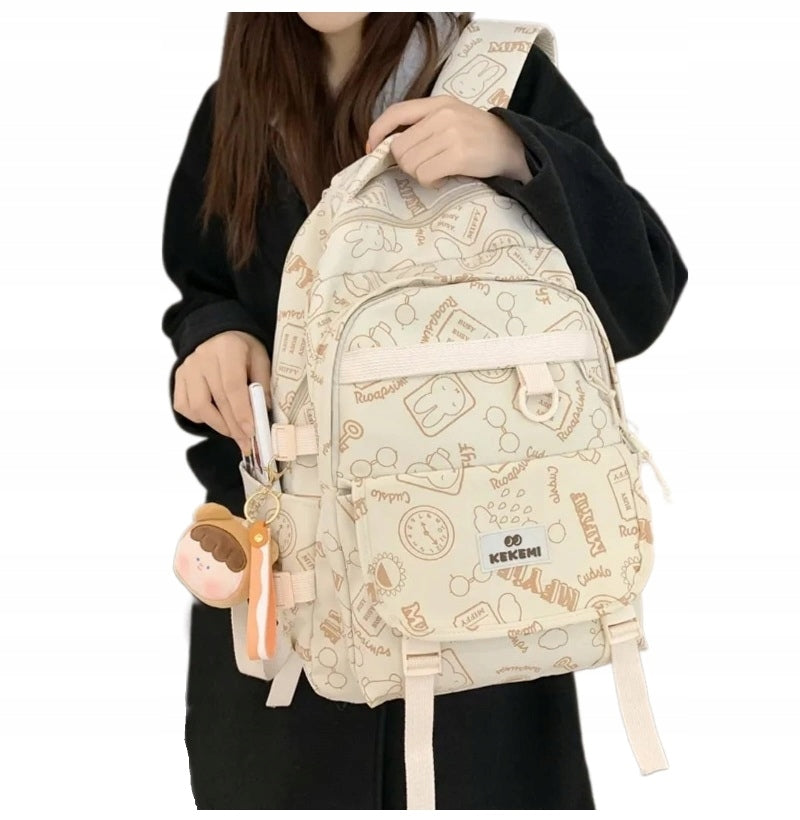 CHILDREN'S SPORTS SCHOOL BACKPACK + CREAM KEYCHAIN Manufacturer code 1