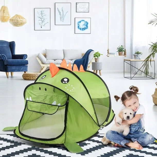 CHILDREN'S TENT BEACH SELF-FOLDING DINOSAUR COTTAGE FOR GARDEN BASE Brand no brand