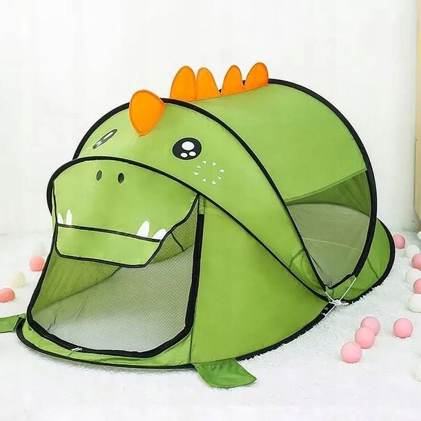 CHILDREN'S TENT BEACH SELF-FOLDING DINOSAUR COTTAGE FOR GARDEN BASE Kind cottage