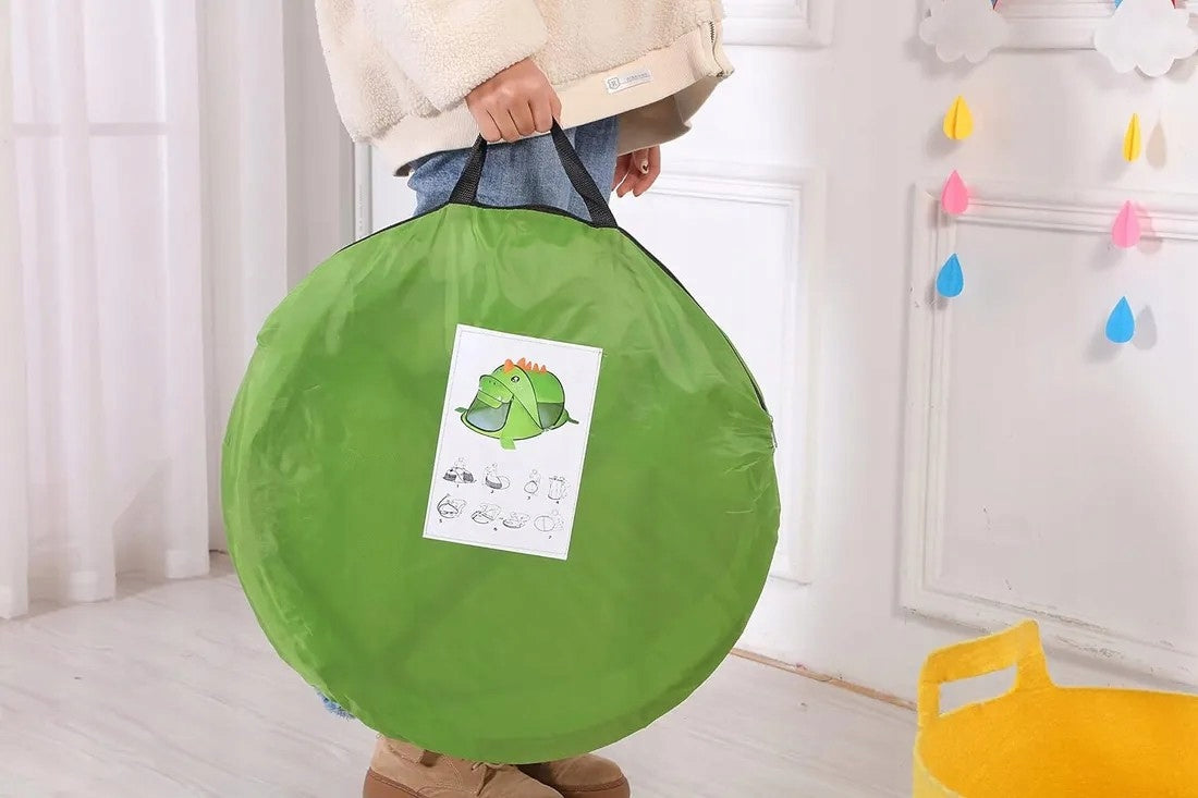 CHILDREN'S TENT BEACH SELF-FOLDING DINOSAUR COTTAGE FOR GARDEN BASE Product height 85 cm