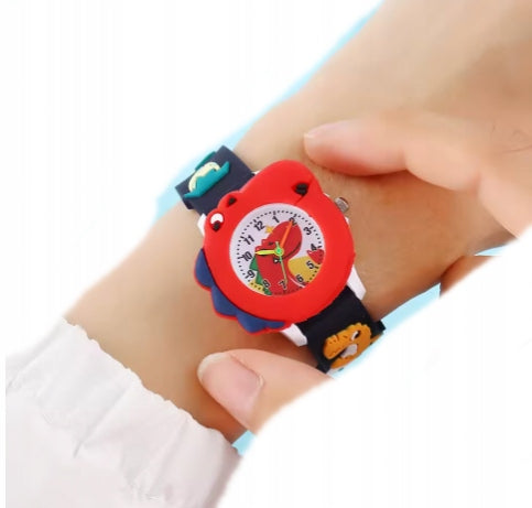 CHILDREN'S WATCH BOYS DINOSAUR ANALOG BLACK 1531