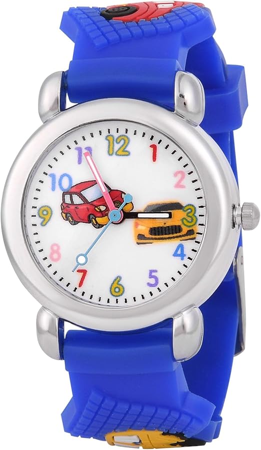 CHILDREN'S WATCH CAR 3D BLUE ANALOG 3-11 YEARS GIFT
