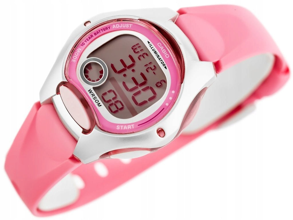 CHILDREN'S WATCH CASIO pink for girls delicate light comfortable pink Packaging status original