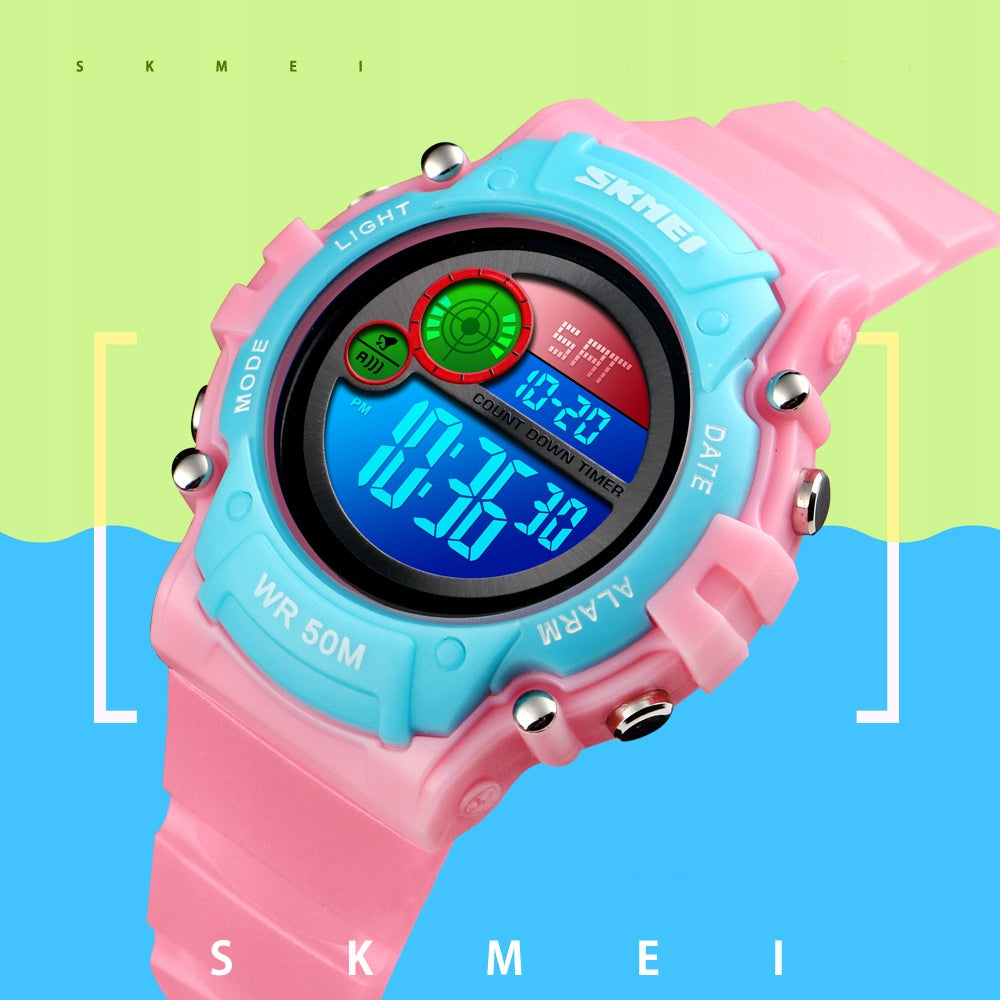 CHILDREN'S WATCH FOR BOY FOR GIRL FOR CHILD COLORFUL LED Brand Skmei