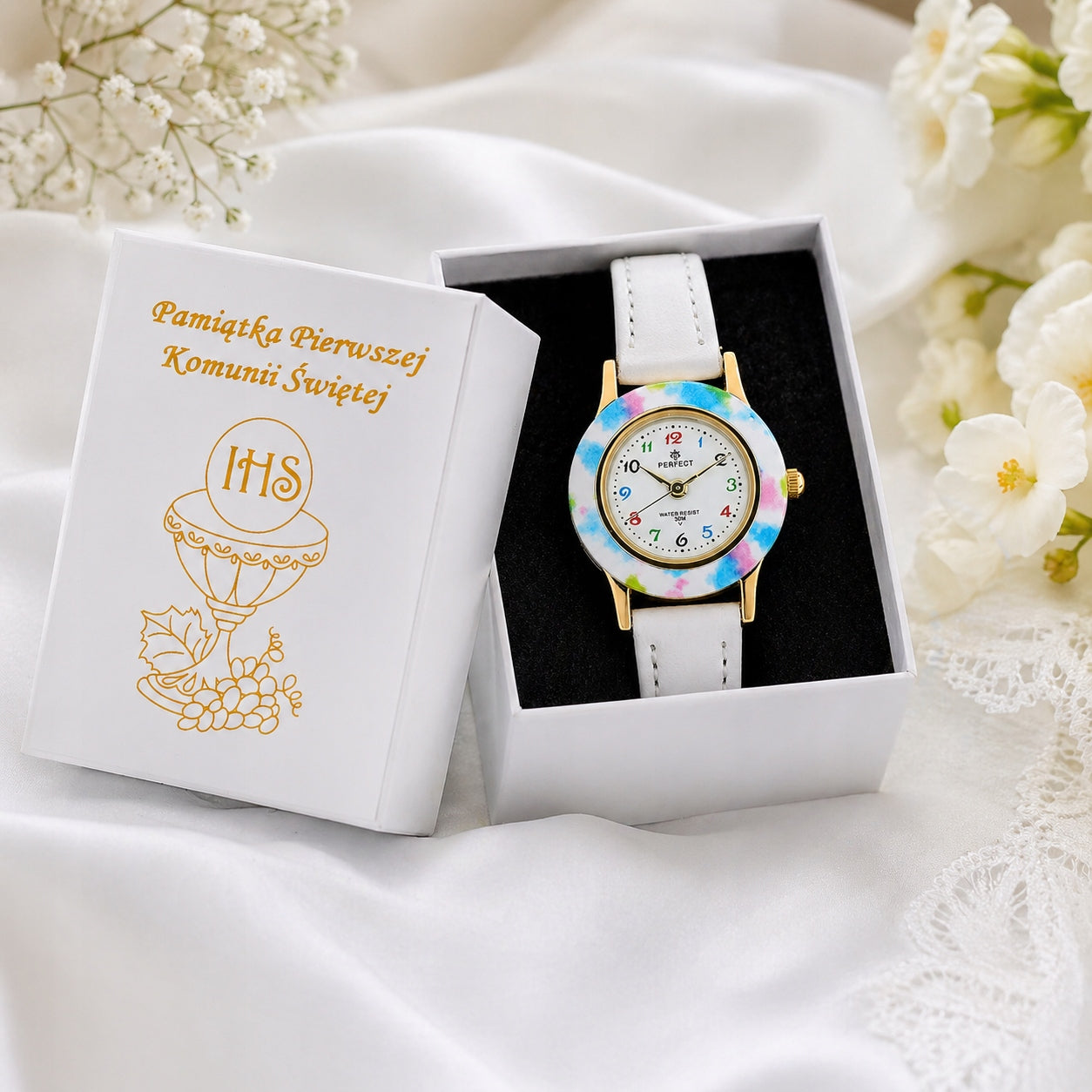 CHILDREN'S WATCH, FOR GIRLS FOR COMMUNION, BIRTHDAY, GIFT + FREEBIES Brand Perfect