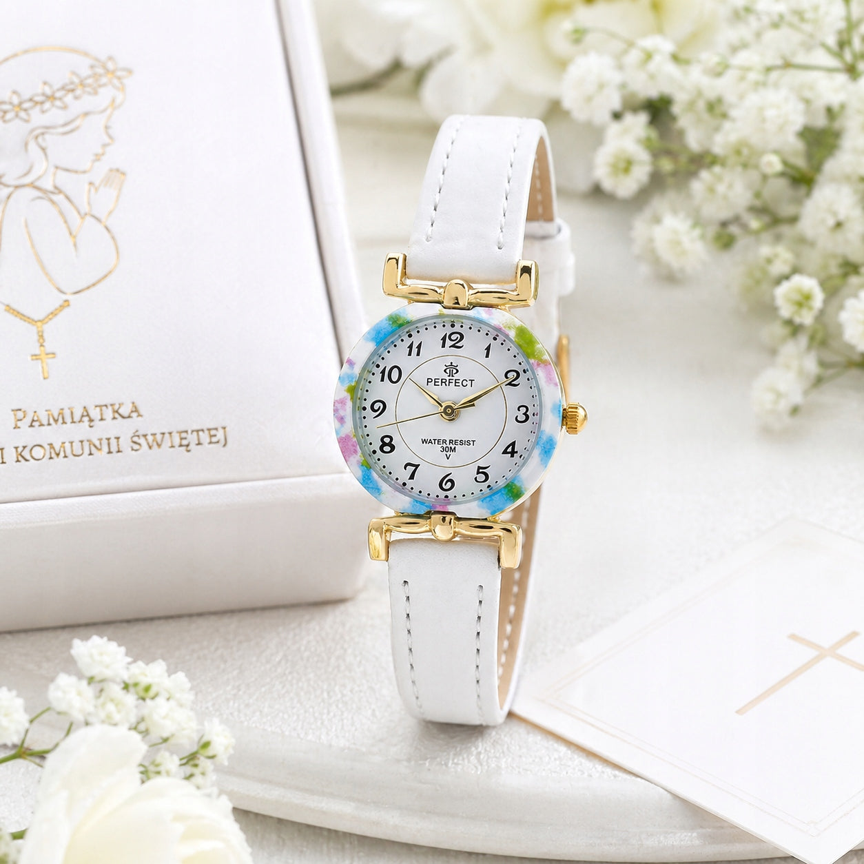 CHILDREN'S WATCH FOR GIRLS FOR COMMUNION PERFECT ELEGANT + FREEBIES Brand Perfect