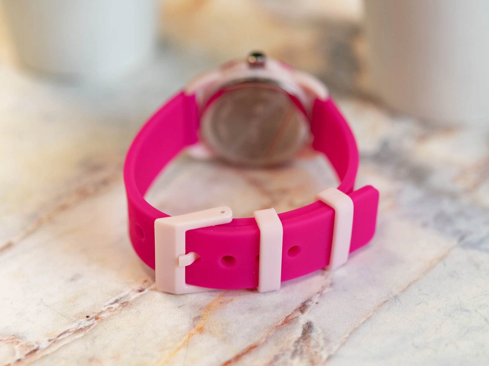 CHILDREN'S WATCH TIMEX TW2W92200 KIDS TIME TEACHER PINK ON STRAP Batteries included yes