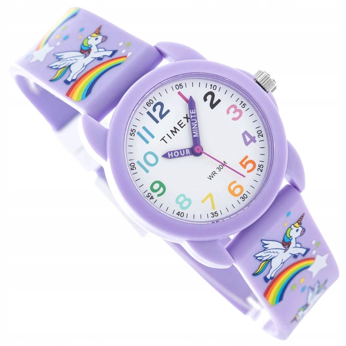 CHILDREN'S WATCH TIMEX TW2Y59600 KIDS TIME TEACHER PURPLE ON STRAP