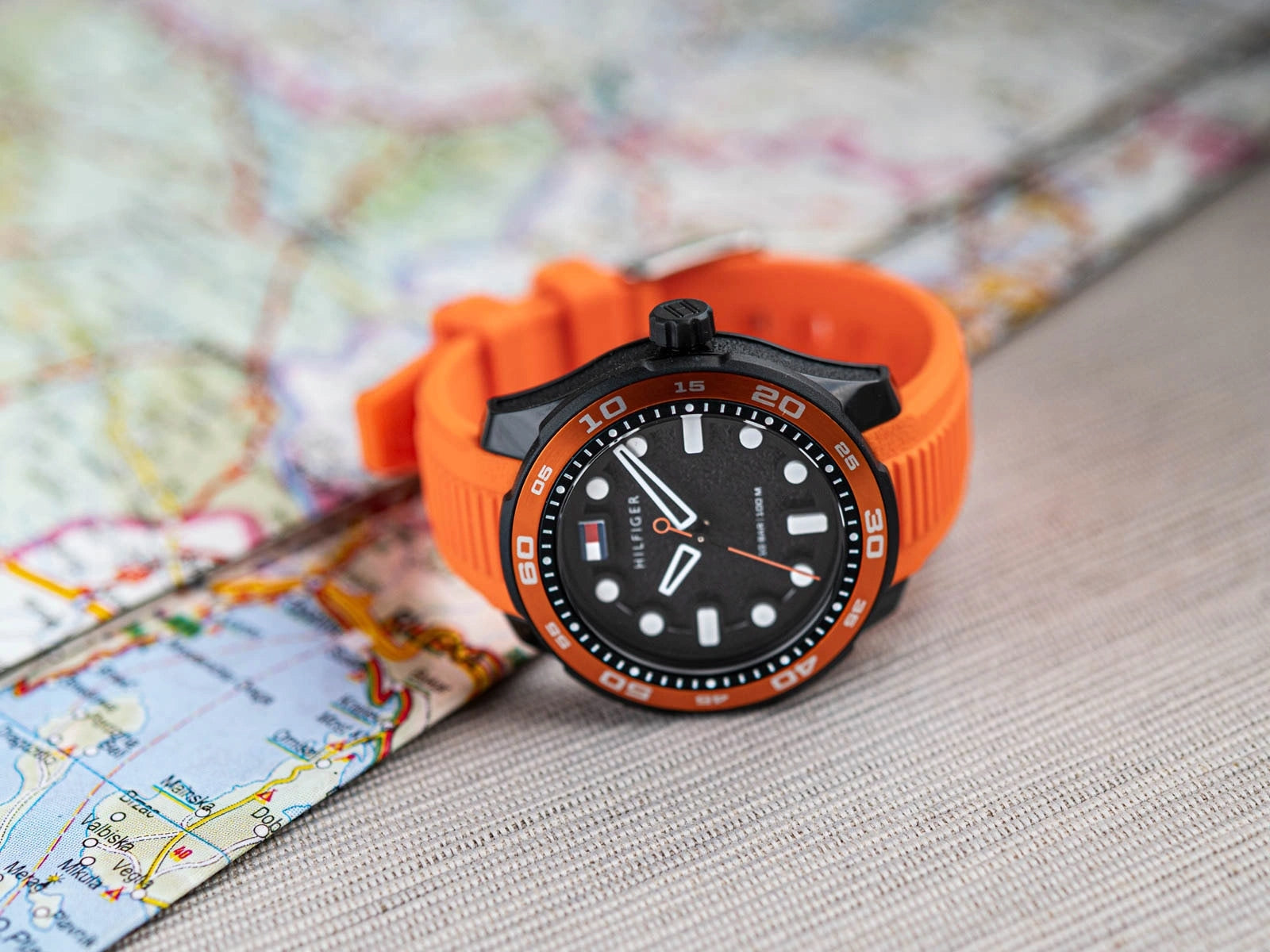 CHILDREN'S WATCH TOMMY HILFIGER 1720055 TEENS REGATTA ORANGE ON STRAP Brand Tommy Hilfiger