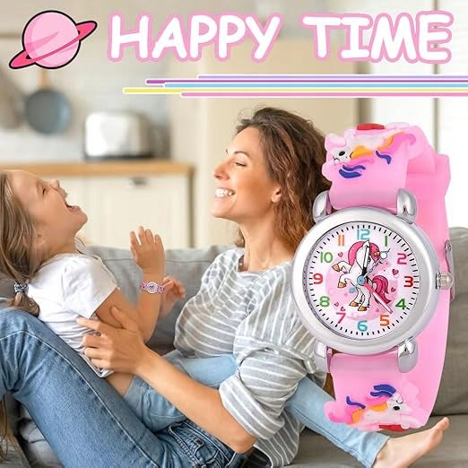 CHILDREN'S WATCH UNICORN PINK 3D ANALOG 3-11 YEARS Packaging status original